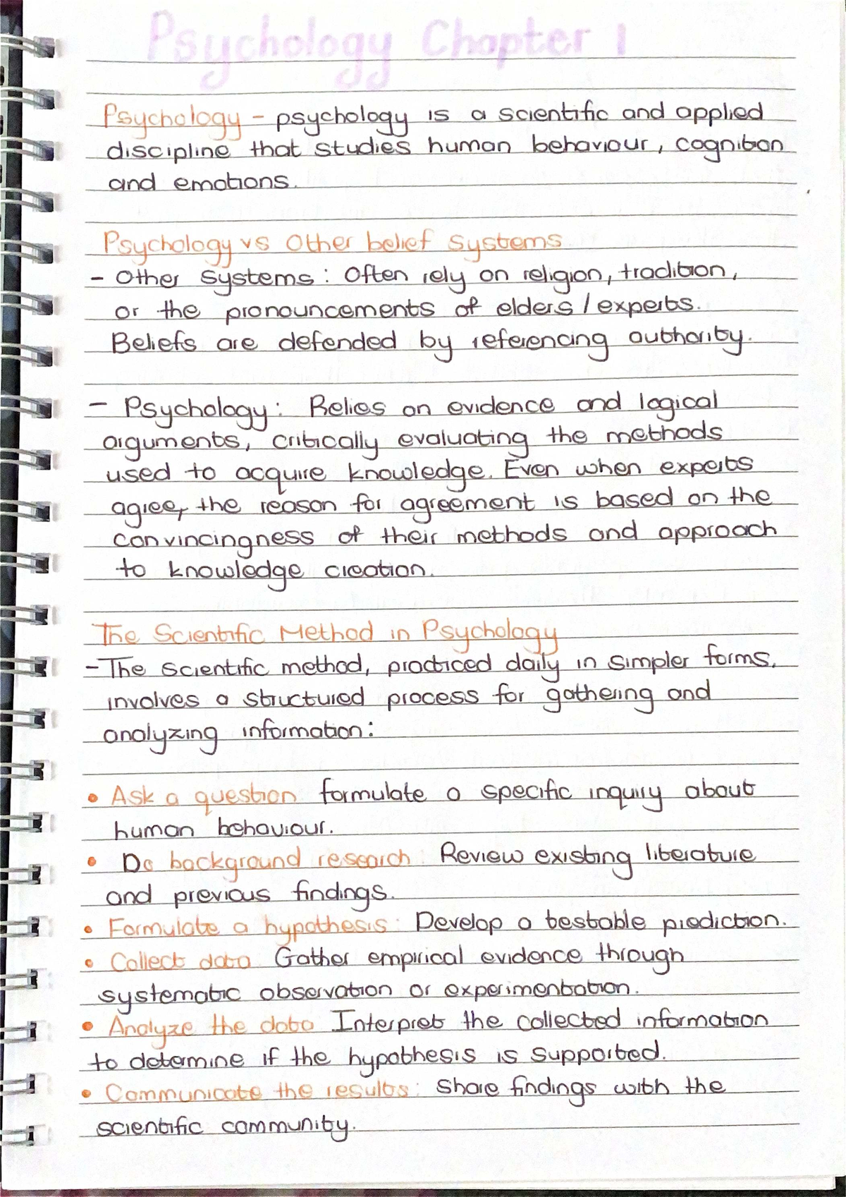 Psychology Chapter: Understanding Human Behavior and the Scientific ...