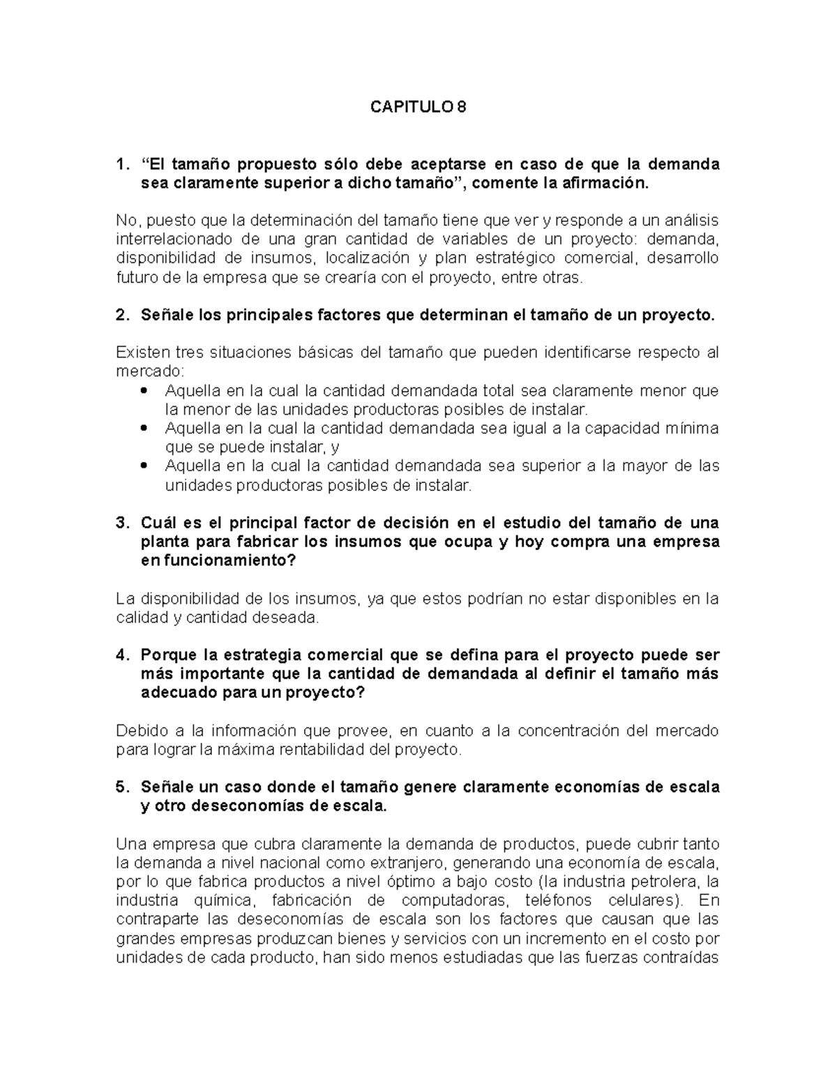 Capitulo 8 La Determinacion del TamaÑO - CAPITULO 8 “El tamaño ...