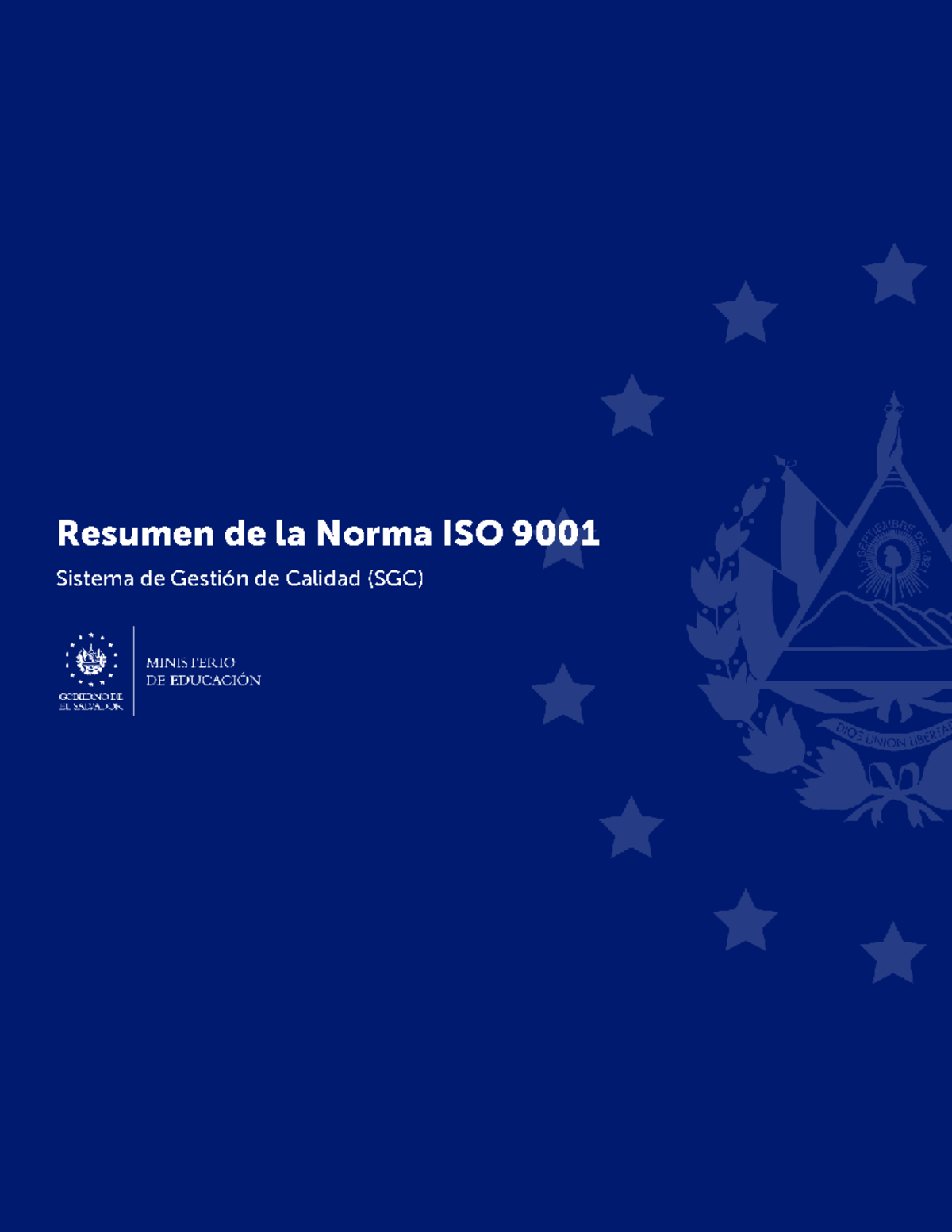 Resumen de la Norma ISO 9001:2015 - Sistema de Gestión de Calidad - Studocu
