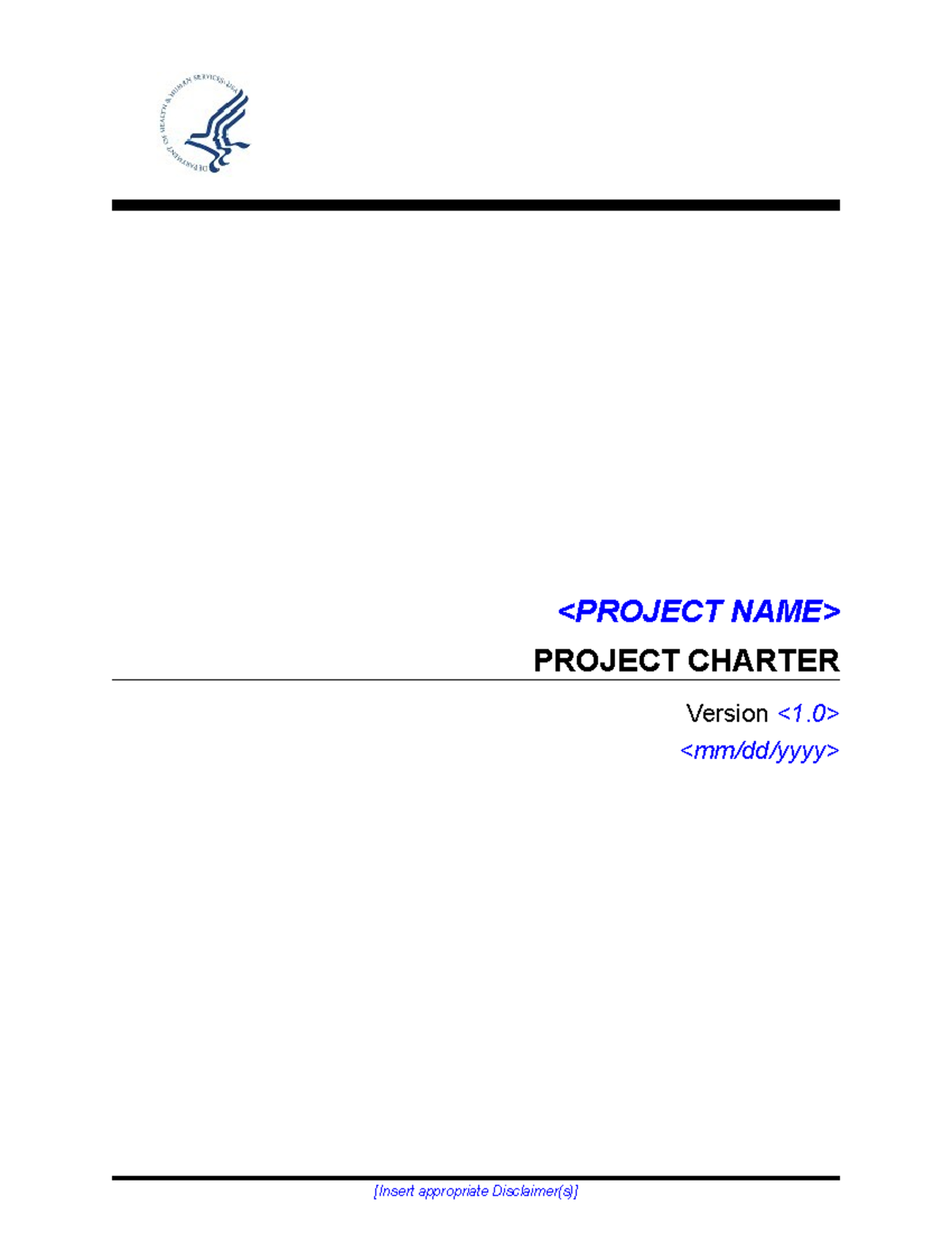 EPLC Project Charter Template: Version Control & Approval Process - Studocu