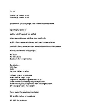 Study guide quiz 1 - N306 Quiz 1 Study Guide Genetics o Associated ...