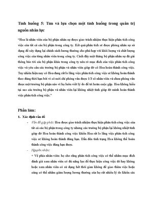 [Solved] bi tiu lun t tng h ch minh cm nhn v mt tc phm vn hc - quản trị ...