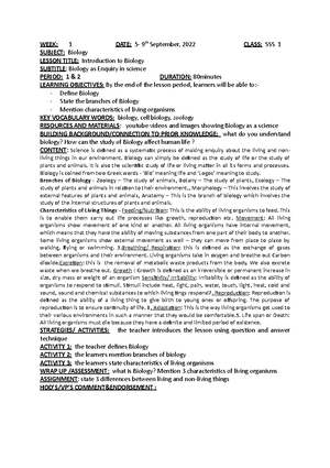 Exam Questions First Term JSS 3 BST 2 - SUBJECT: Basic Science ...