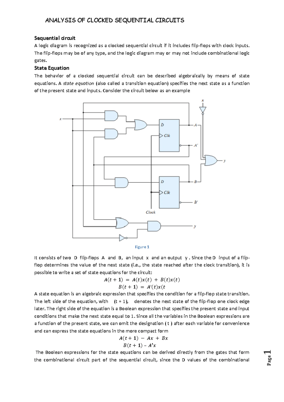 Algorithm Logic Control: Synchronous Sequential Circuit Problems - Studocu