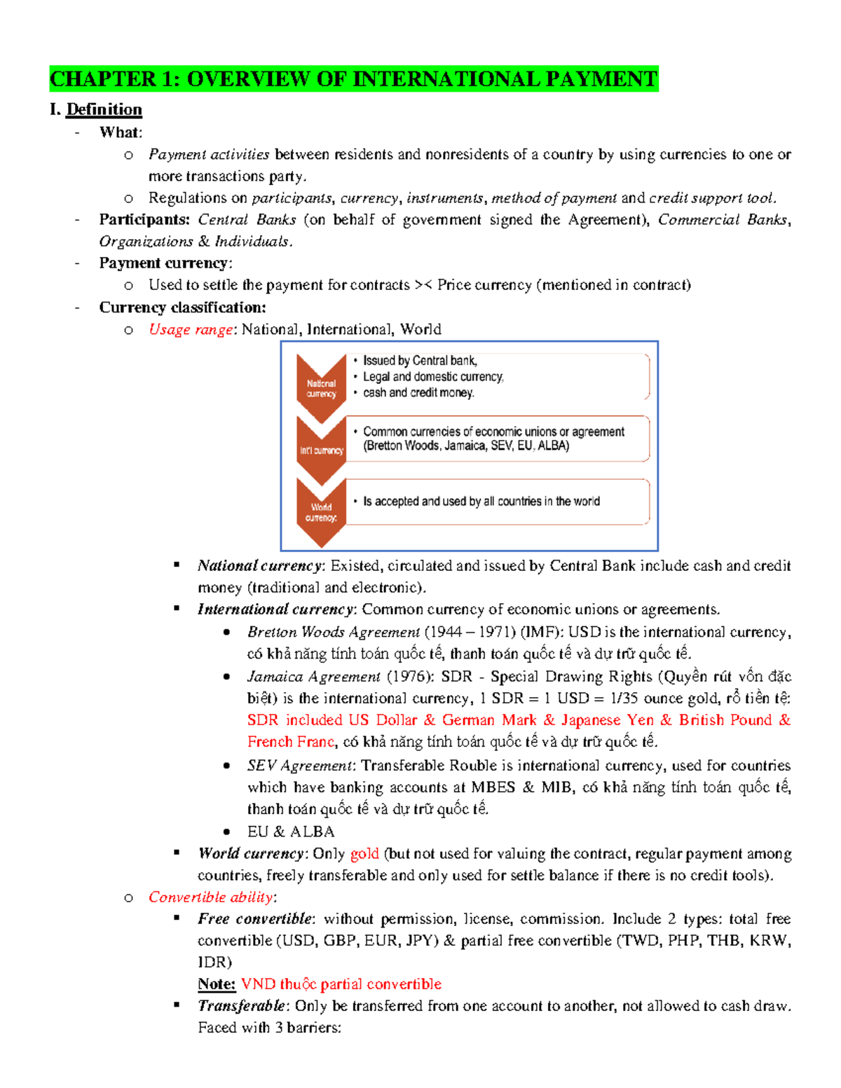 Int-Payment - Tìm hiểu về thanh toán quốc tế và quản lý ngoại hối - Studocu