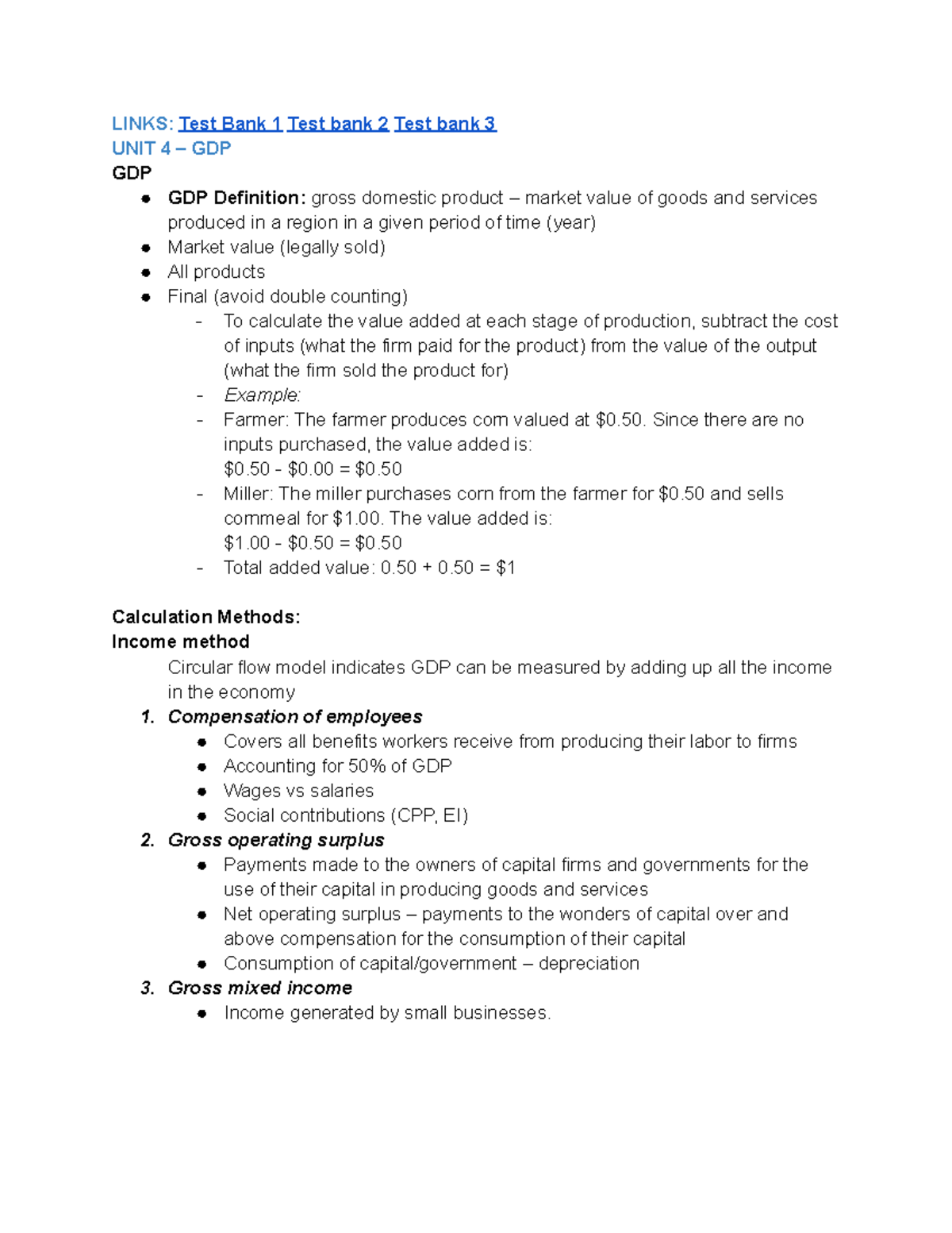 ECON 1BB3 Macro Econ - Comprehensive Study Notes for Units 4-12 - Studocu