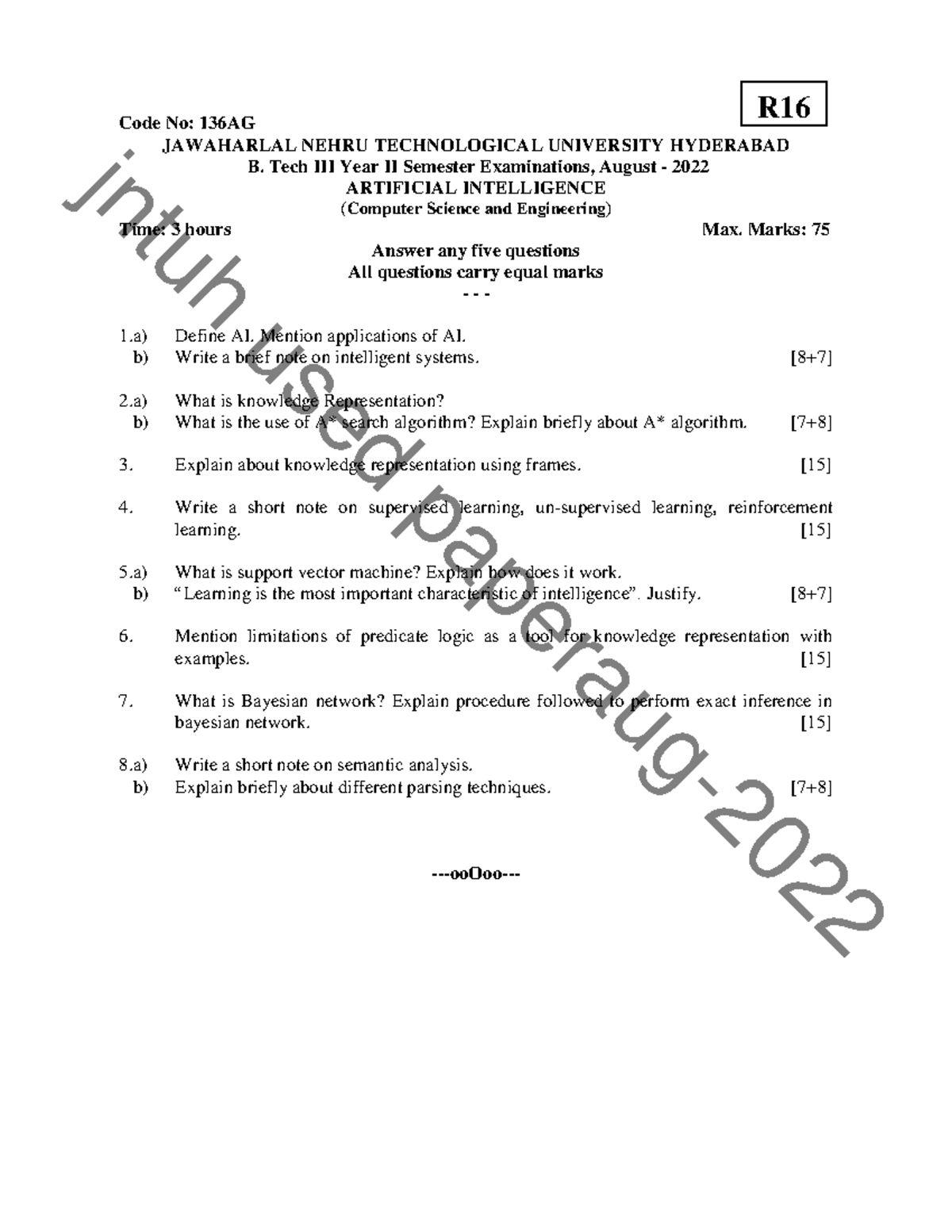 AI4 Important Questions - Previous Year Exam Questions for B.Tech 2nd ...