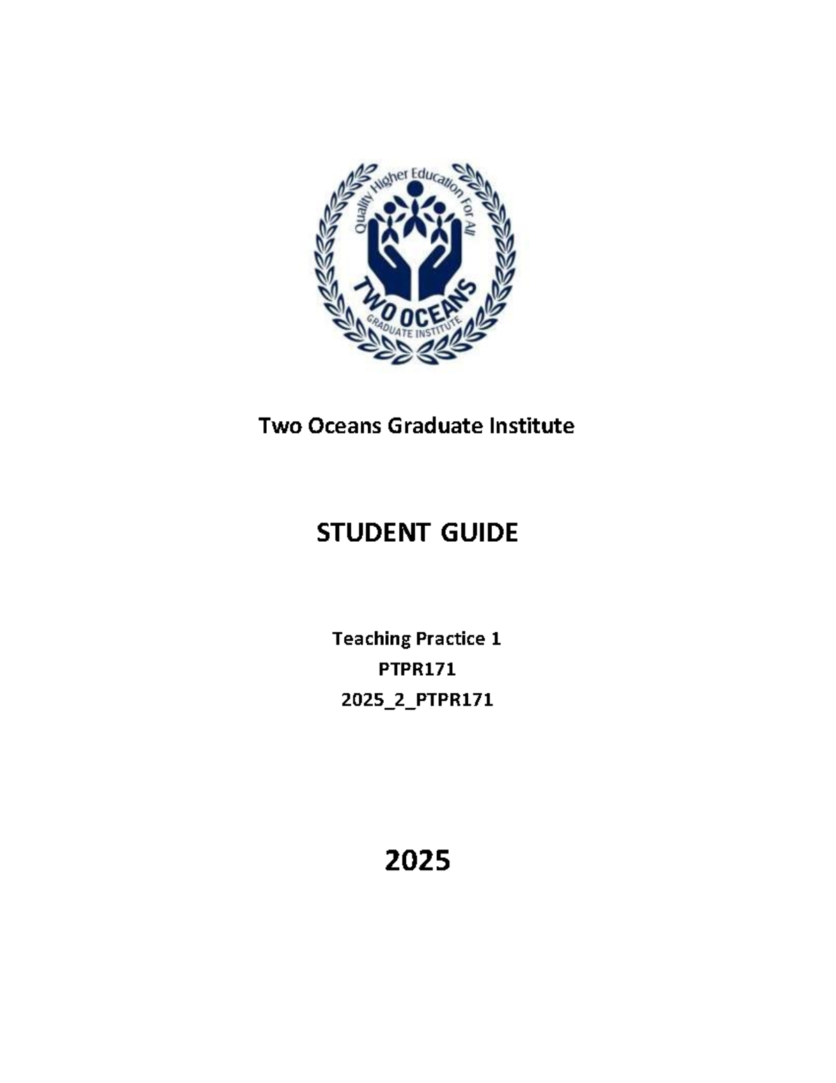 TOGI PGCE Teaching Practice 1 Student Guide 2025 - Studocu