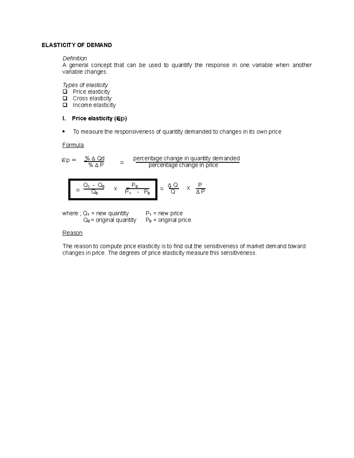 Elasticity Concepts in Demand & Supply: A Detailed Overview - Document Preview