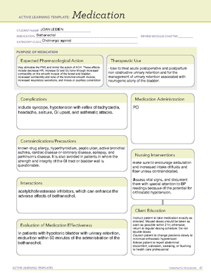 Epinephrine - Summary Pharmacology - ACTIVE LEARNING TEMPLATES ...