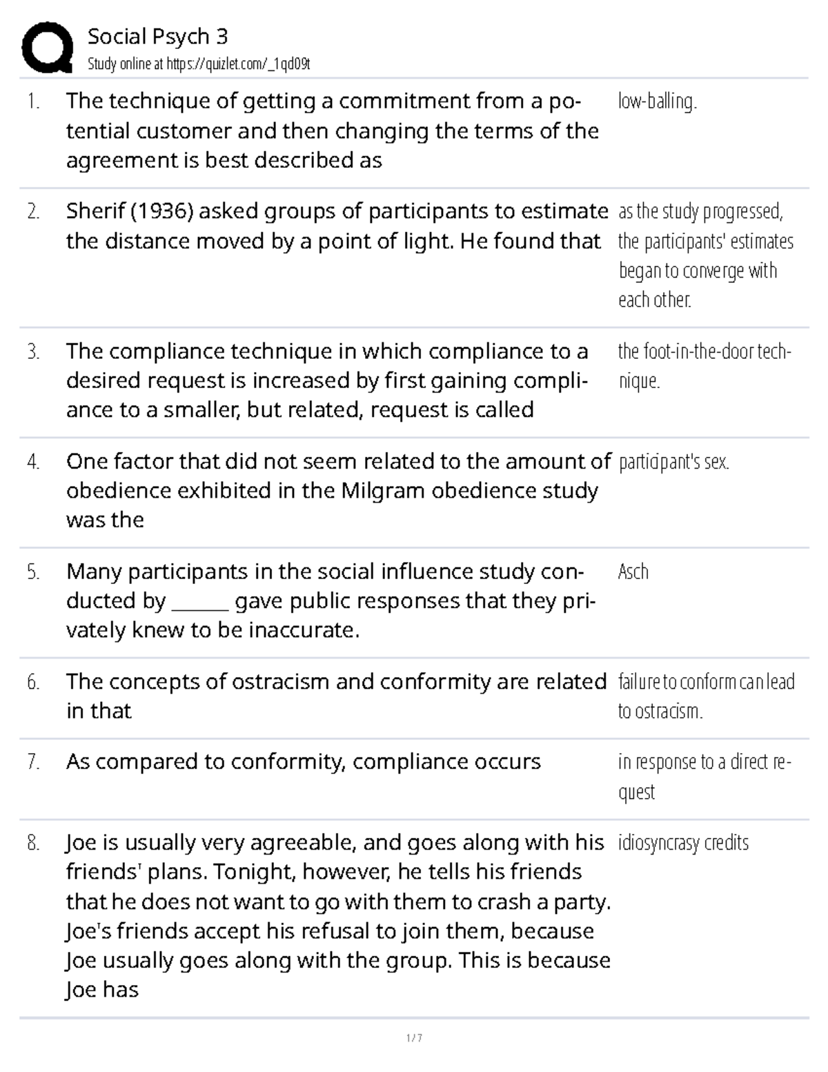 Social Psych 3 Study Guide: Key Concepts and Theories - Studocu