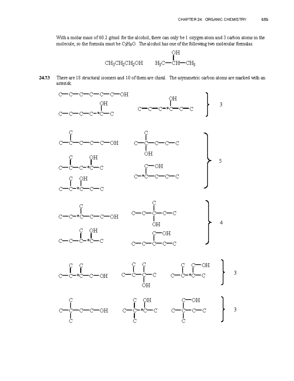 CHAPTER 24: ORGANIC CHEMISTRY - Isomers & Chiral Structures - Studocu