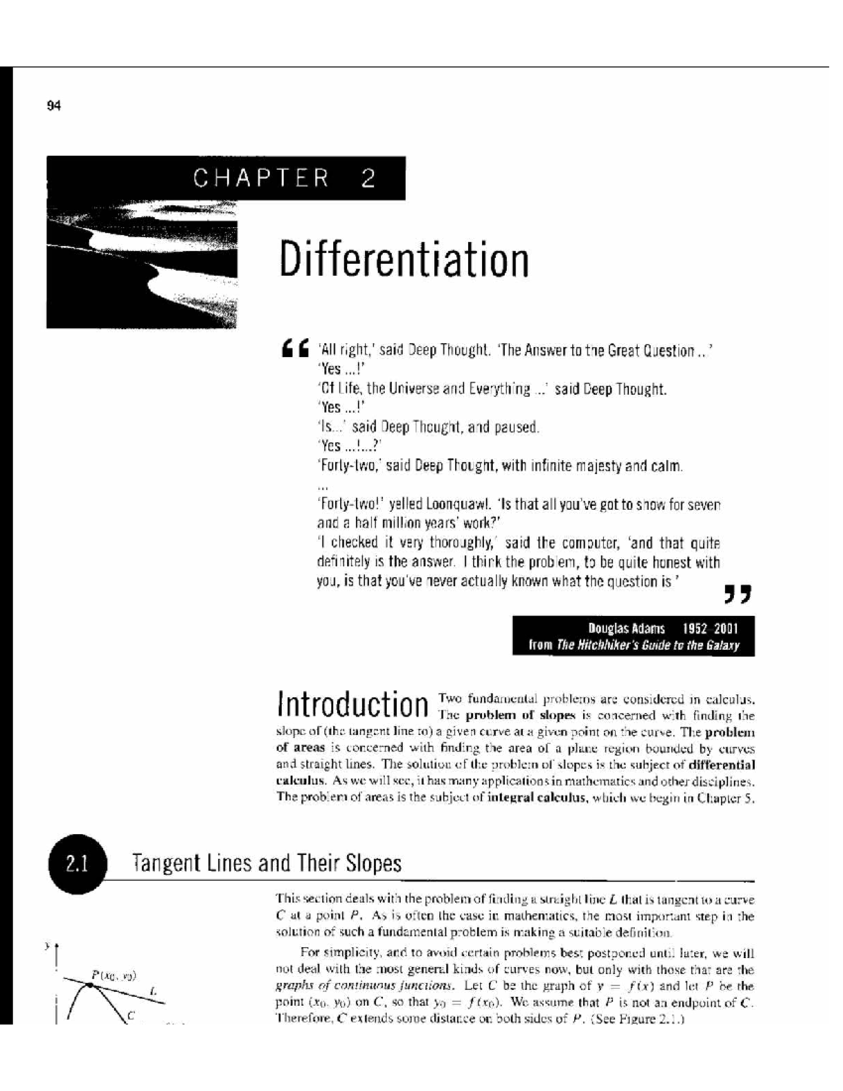 94 CALCULUS 2 - CHAPTER 2: Differentiation and Tangent Lines - Studocu
