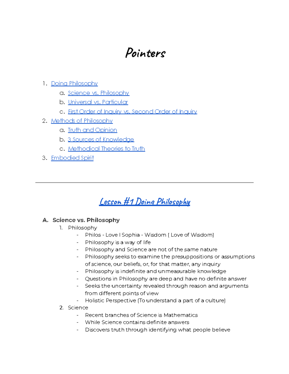 Philosophy Review Notes for Exam Preparation - Studocu
