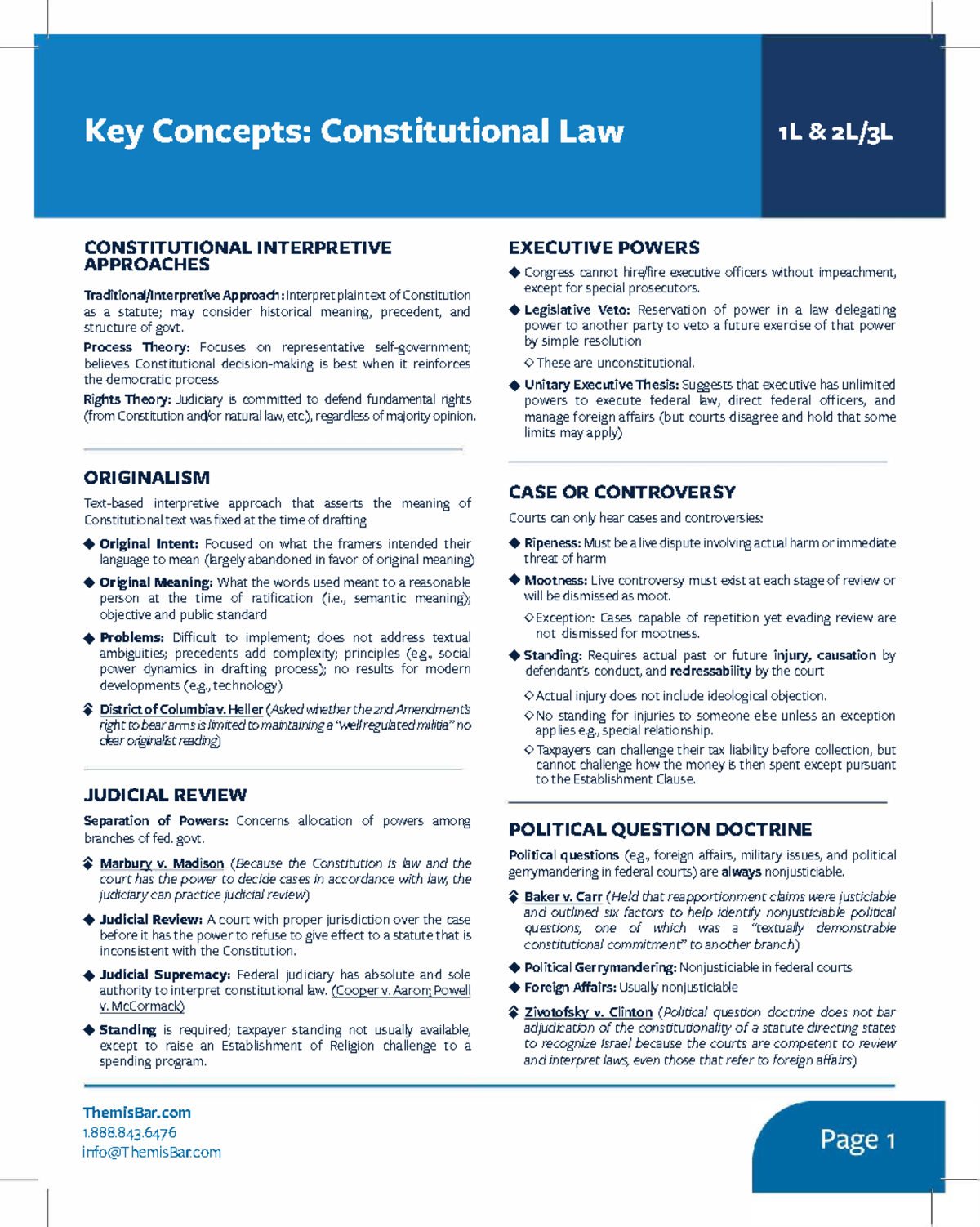 Key Concepts Review: Constitutional Law Overview for Exam - Studocu