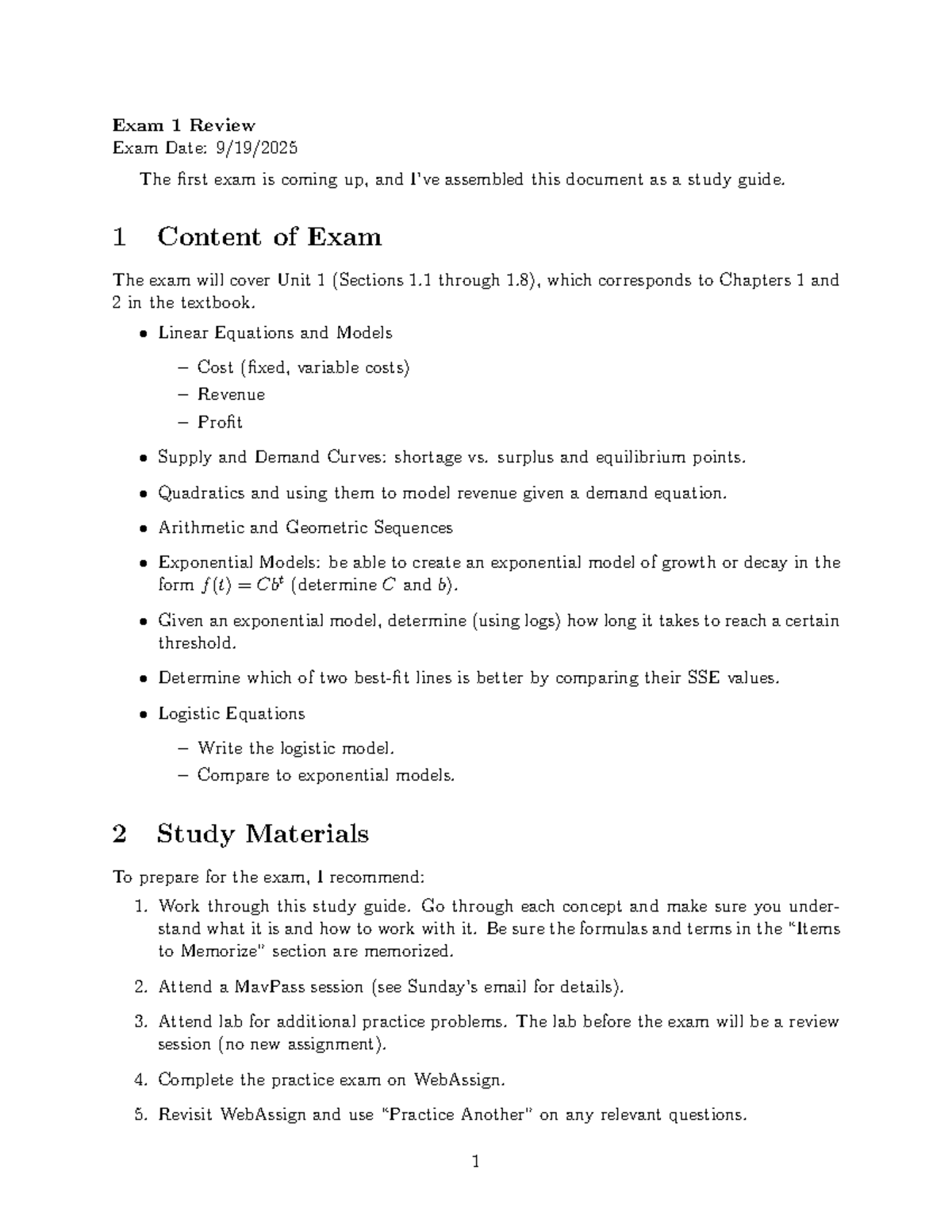 Exam 1 Review Guide for ACCT 101: Units 1 & 2 Overview - Studocu