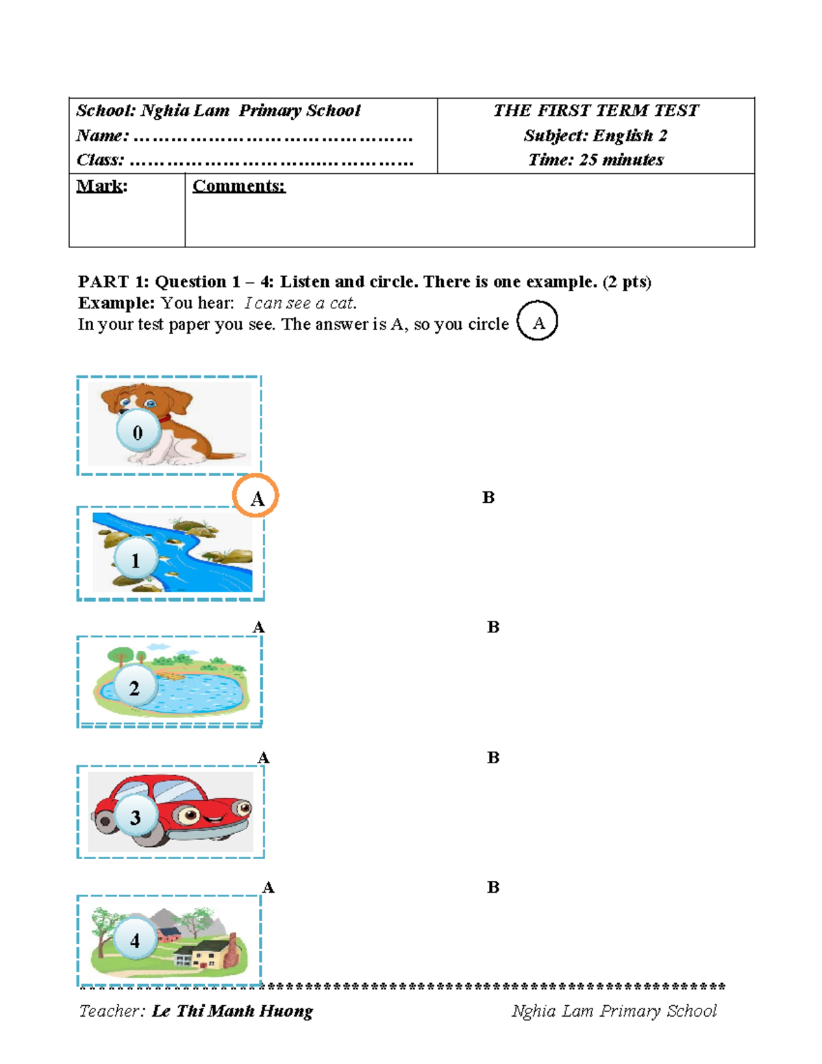 DE THI HK1 E2 DE2 - English 2 First Term Test - Studocu