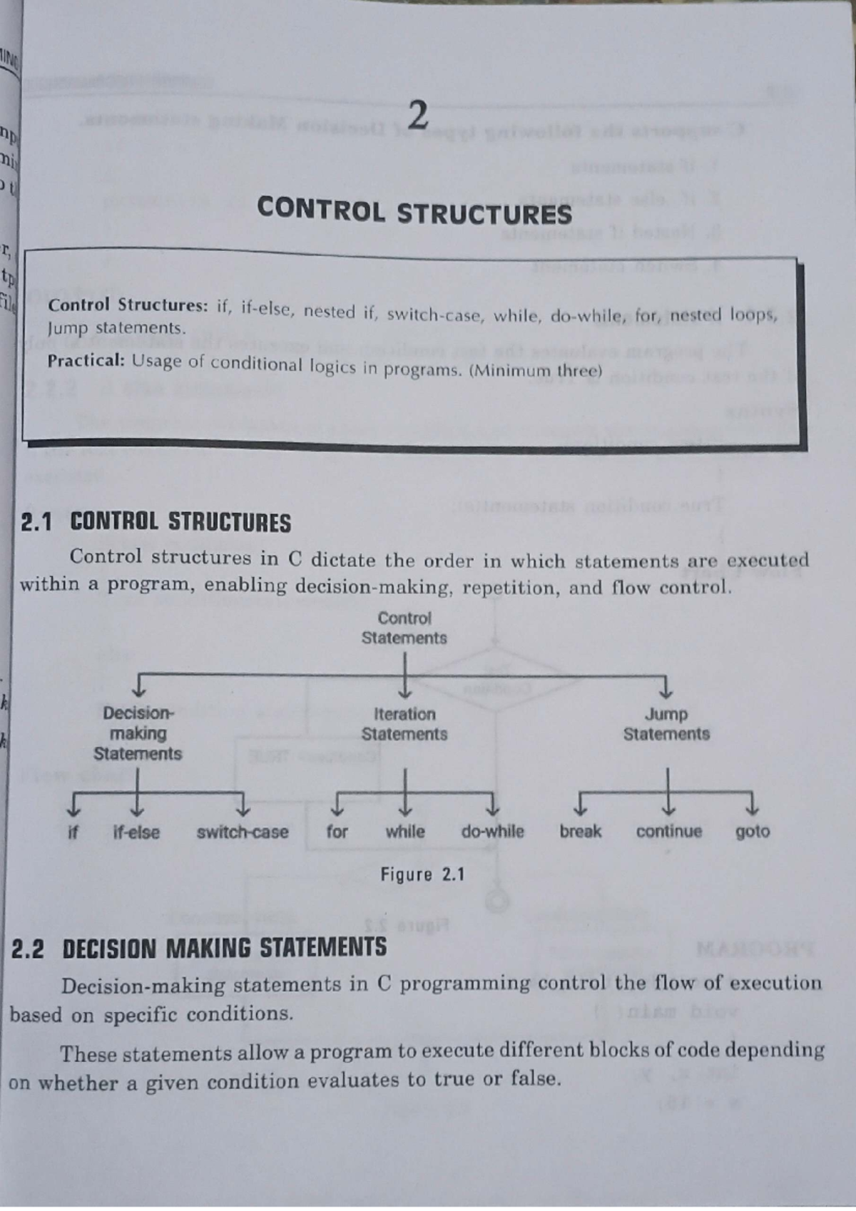 UNIT 2: Control Structures in C Programming - Concepts & Examples - Studocu