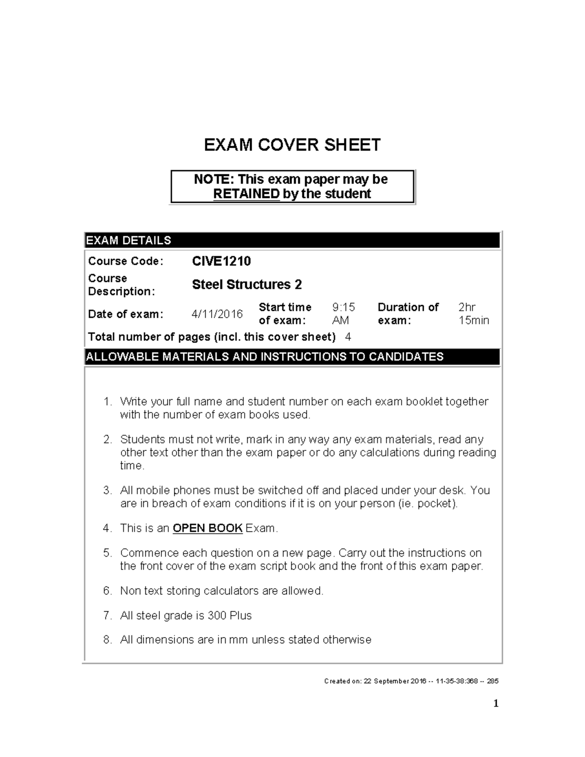 Exam 2016, questions - EXAM COVER SHEET NOTE: This exam paper may be ...
