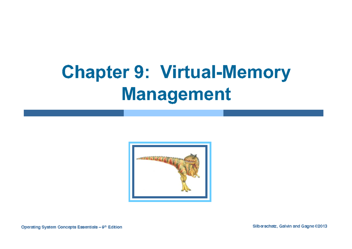 Chapter 09: Virtual Memory Management in Operating Systems - Studocu