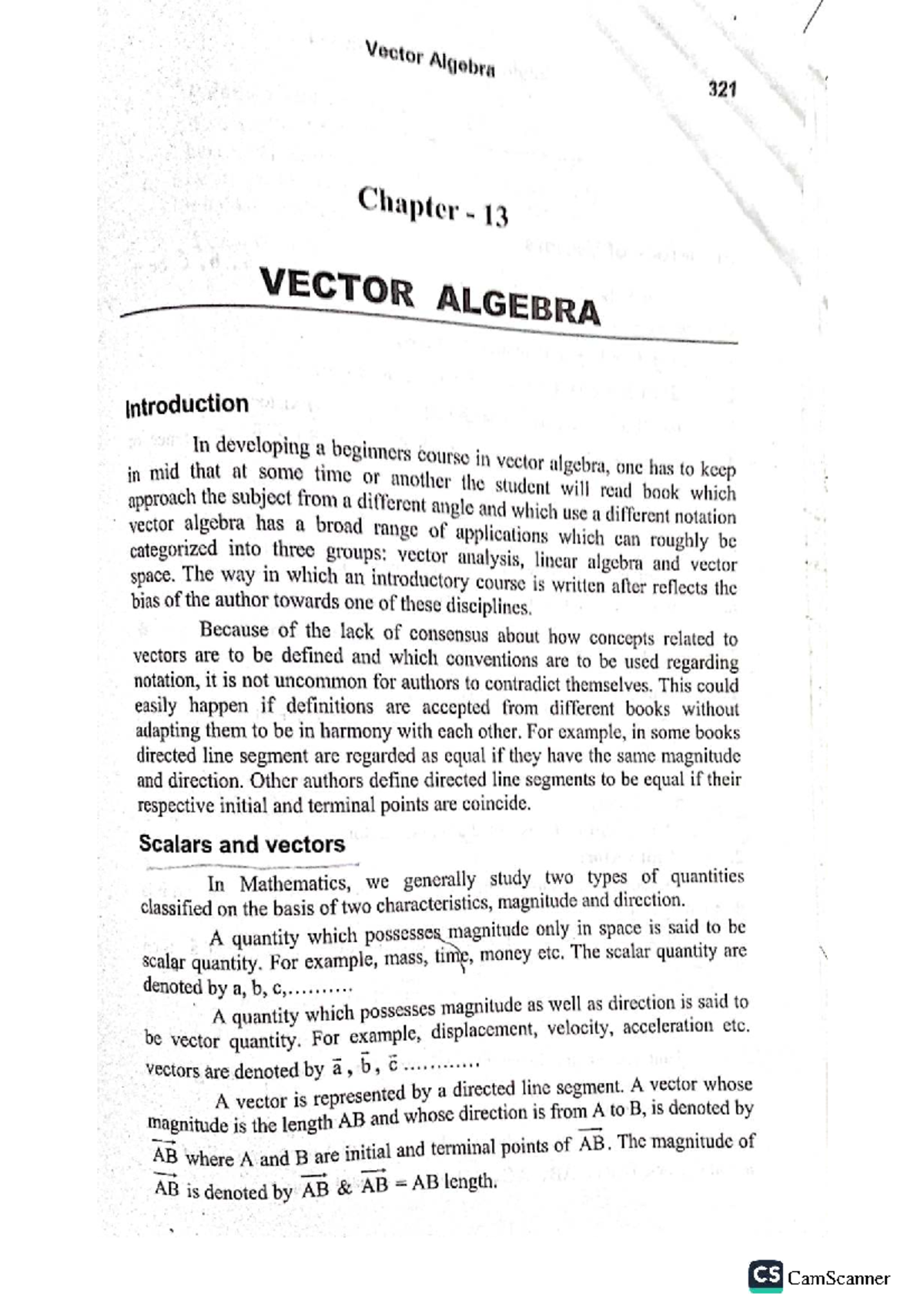 121 Engineering Mathematics: Introduction to Vector Algebra - Studocu