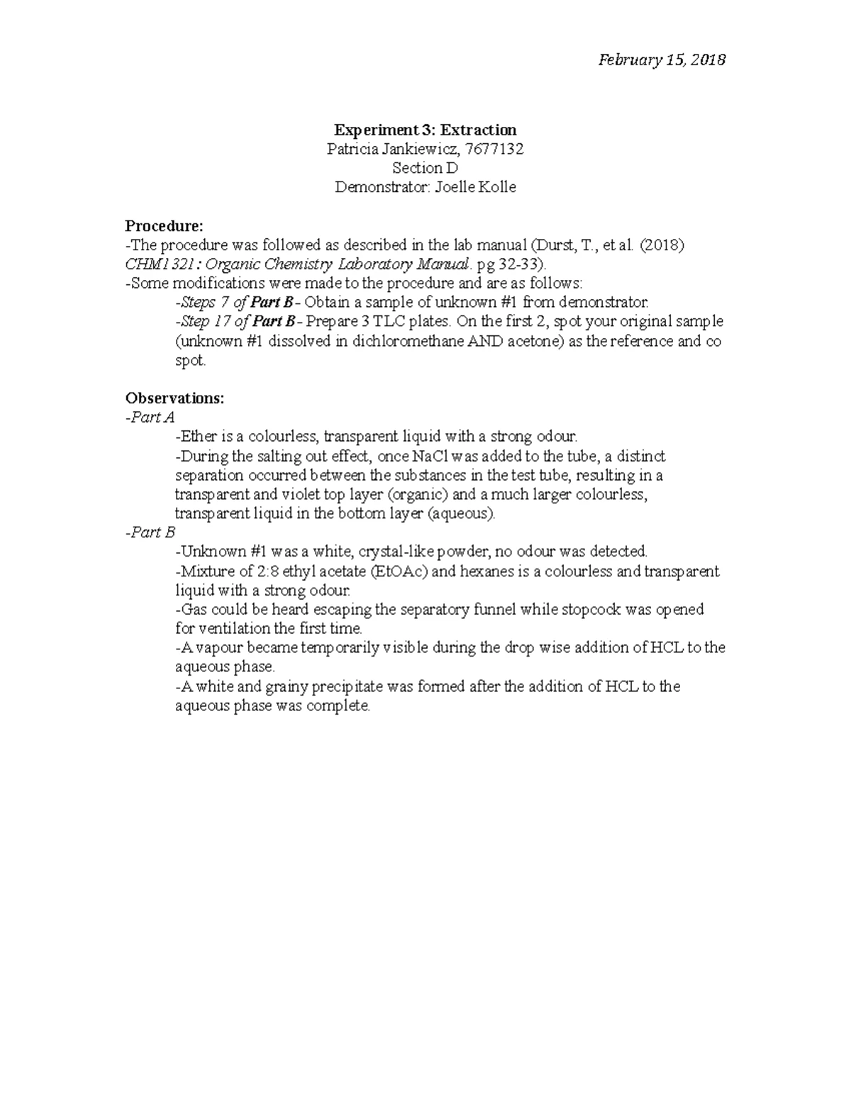 Recrystallization and Melting Point Analysis for STEMBLE Task 2 - Studocu