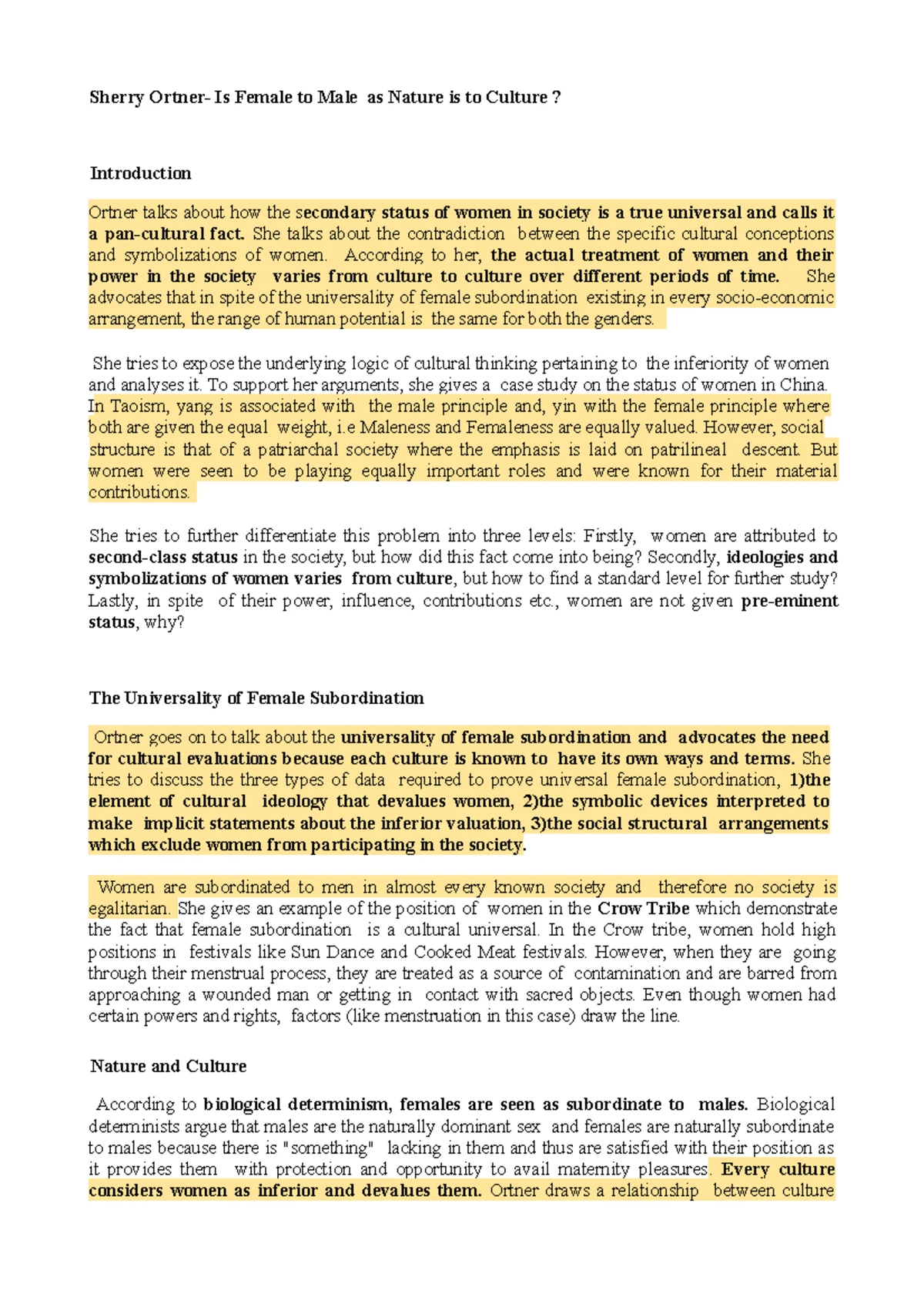 Walby SY Gender, Class & Stratification: A New Analytical Approach ...