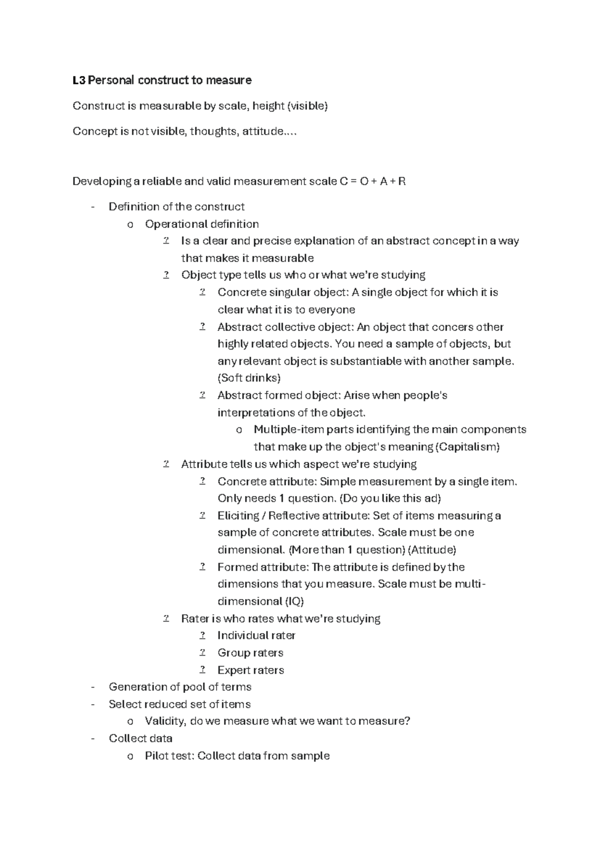 Lecture 3 Notes: Measuring Constructs and Validity in MCB 30306 ...