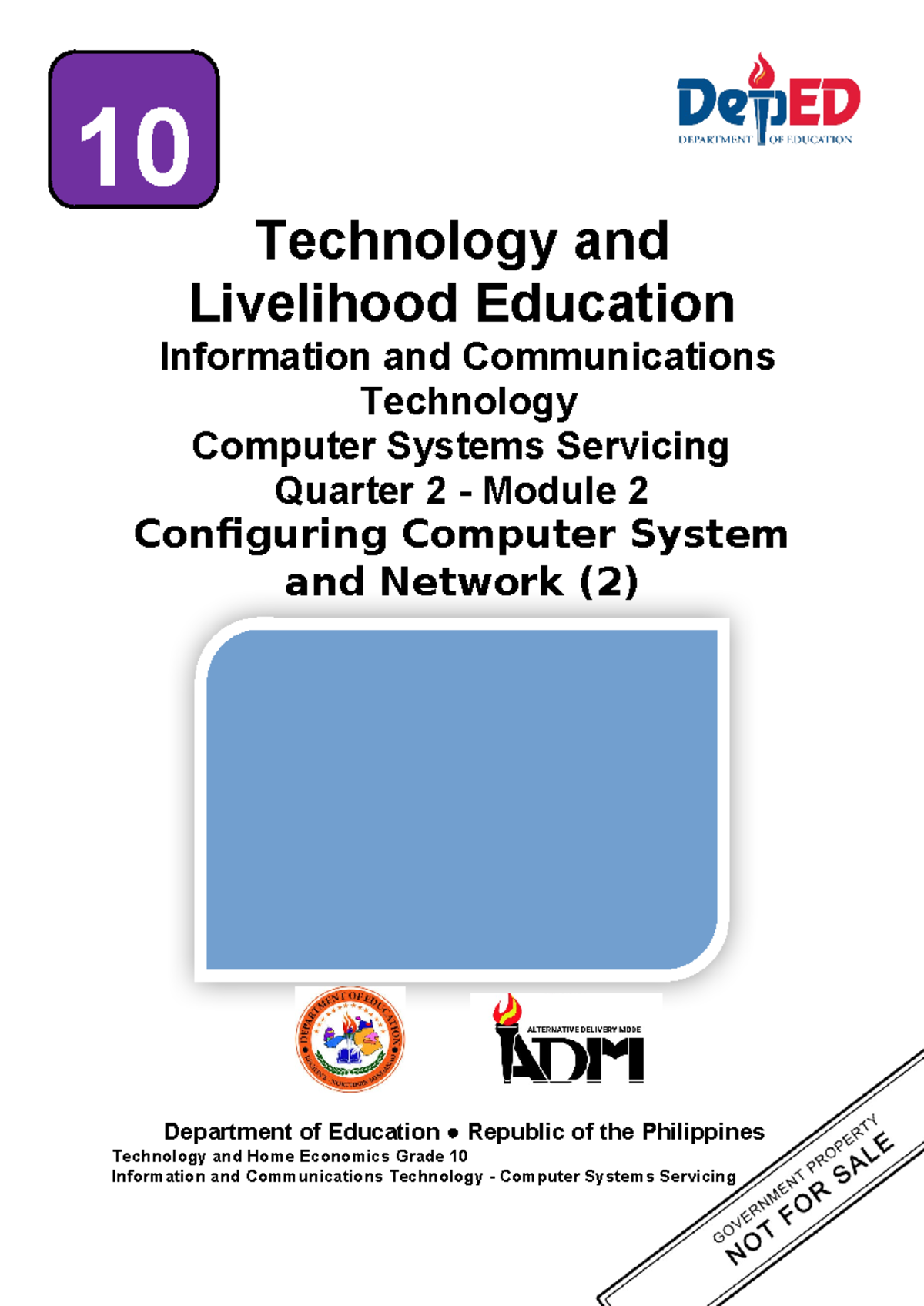 TLE10 ICT CSS Q2 Mod2: Configuring Computer Systems & Networks - Studocu