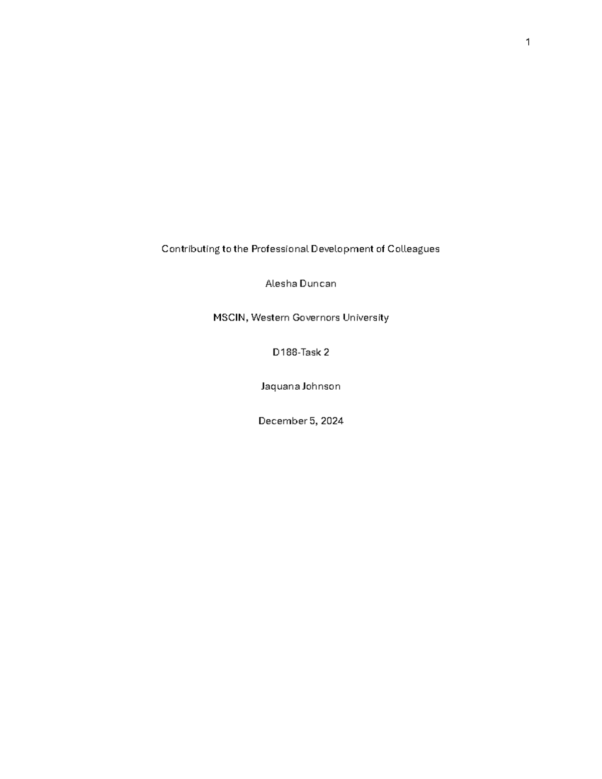 Improving Math Instruction: Professional Development Strategies D188 ...