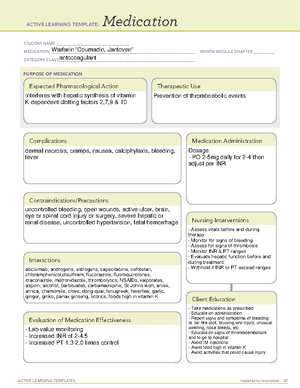 NPH insulin - Medication template - ACTIVE LEARNING TEMPLATES ...