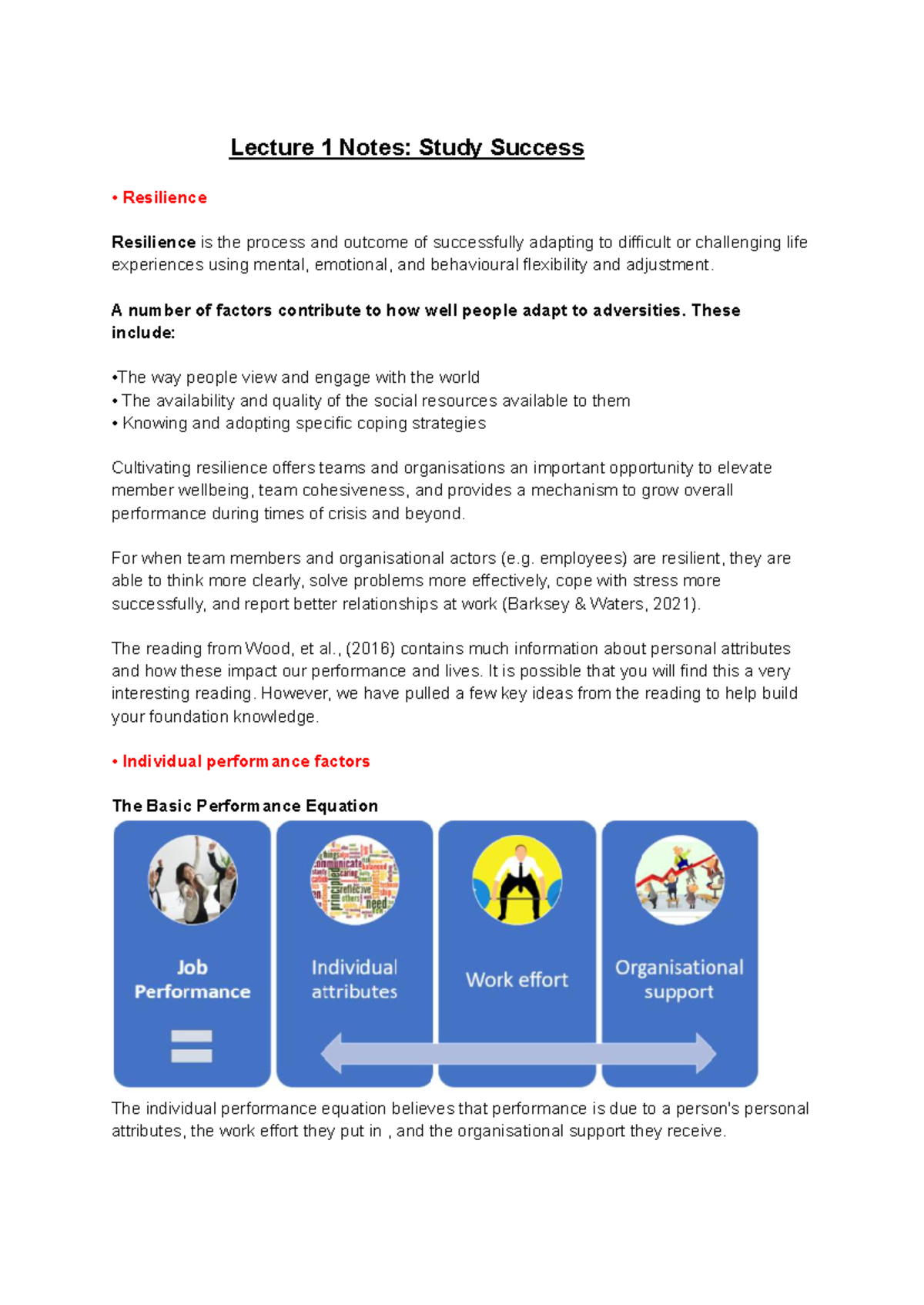 Bus 111 Final Exam Notes: Key Concepts on Resilience and Team Dynamics ...