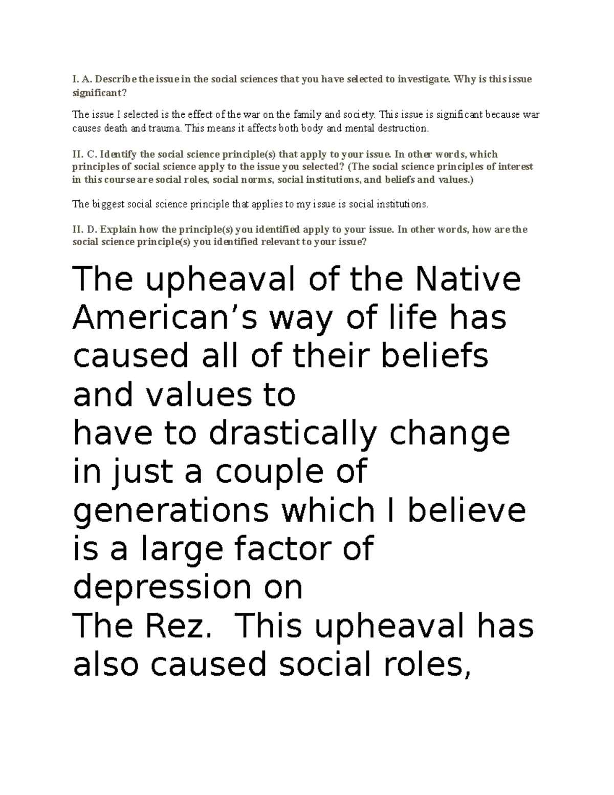 Social Science Project 101: Exploring the Effects of War on Society -  Studocu