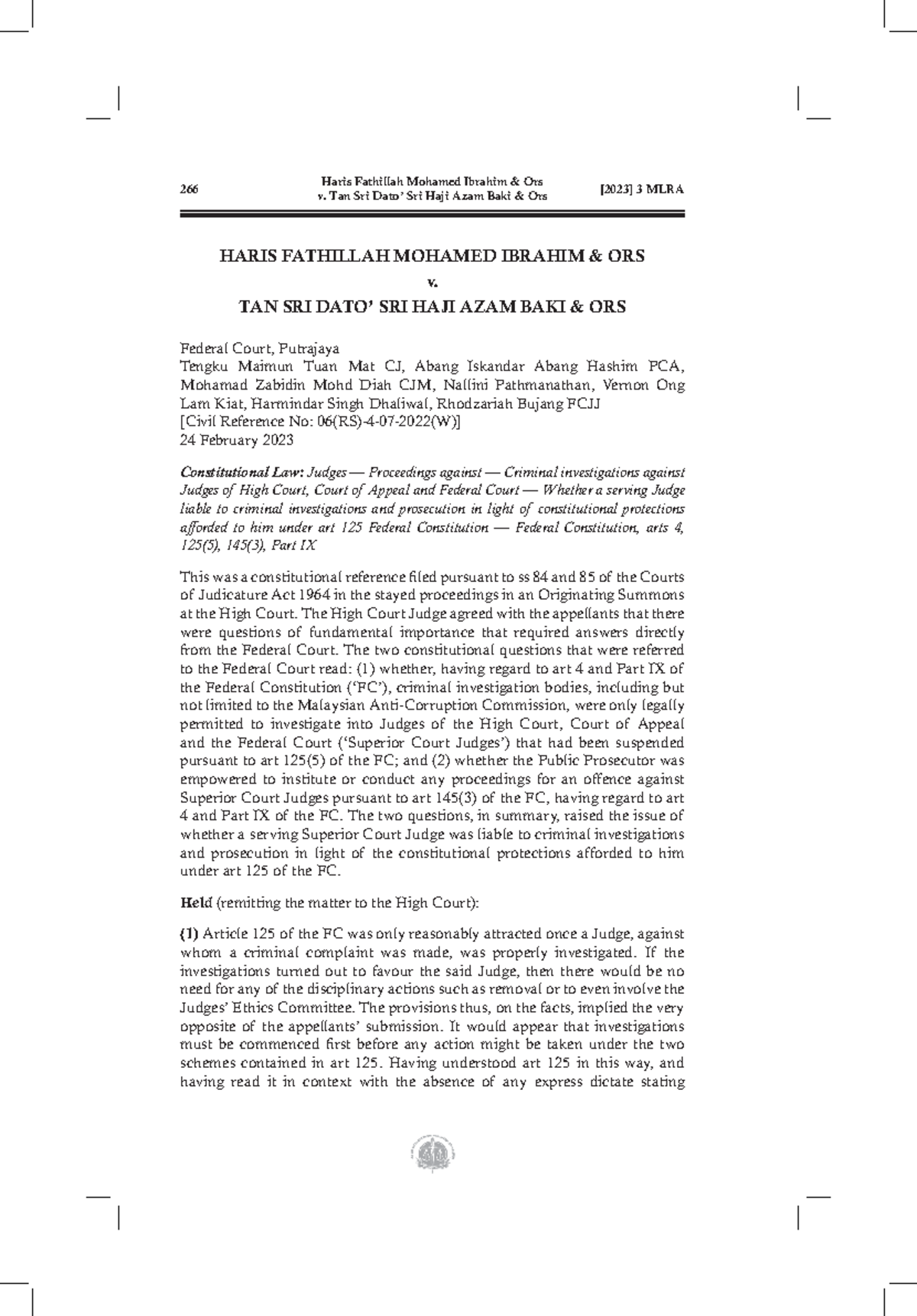 Defamation Case Study 2023 - Legal Insights and Constitutional Issues ...