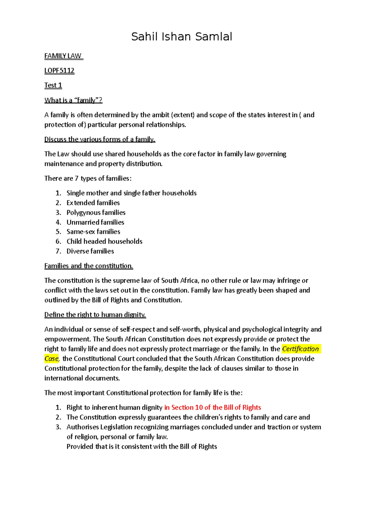 LAW OF PERSONS: UNIT 2 - LEGAL PERSONALITY & BIRTH REGISTRATION - Studocu
