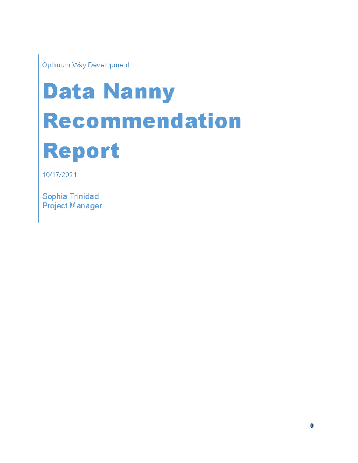 IT 226 Project 2 - Data Nanny Conflict Resolution Report - Studocu