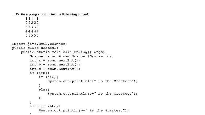 Java CT1 QB - Nested If, Break, Continue & Unary Operators Explained ...