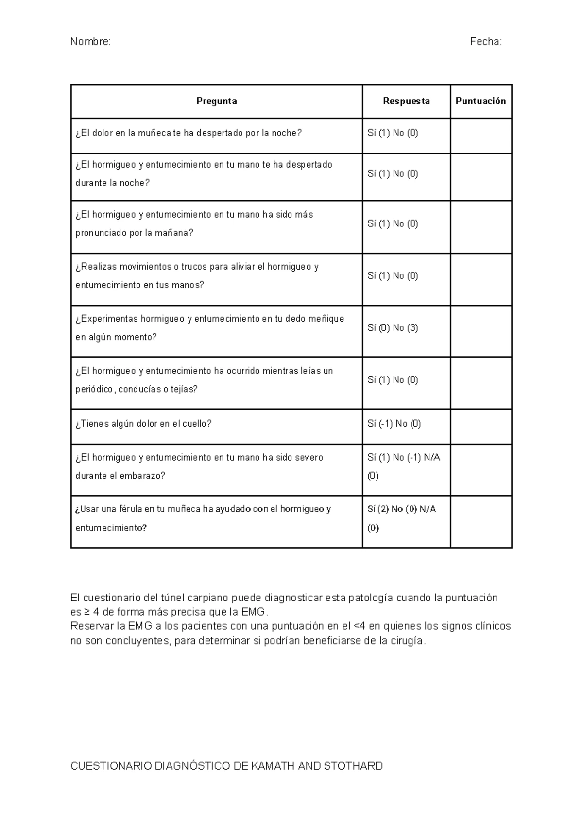 Oswestry Disability Index (ODI) Assessment Questionnaire - Studocu