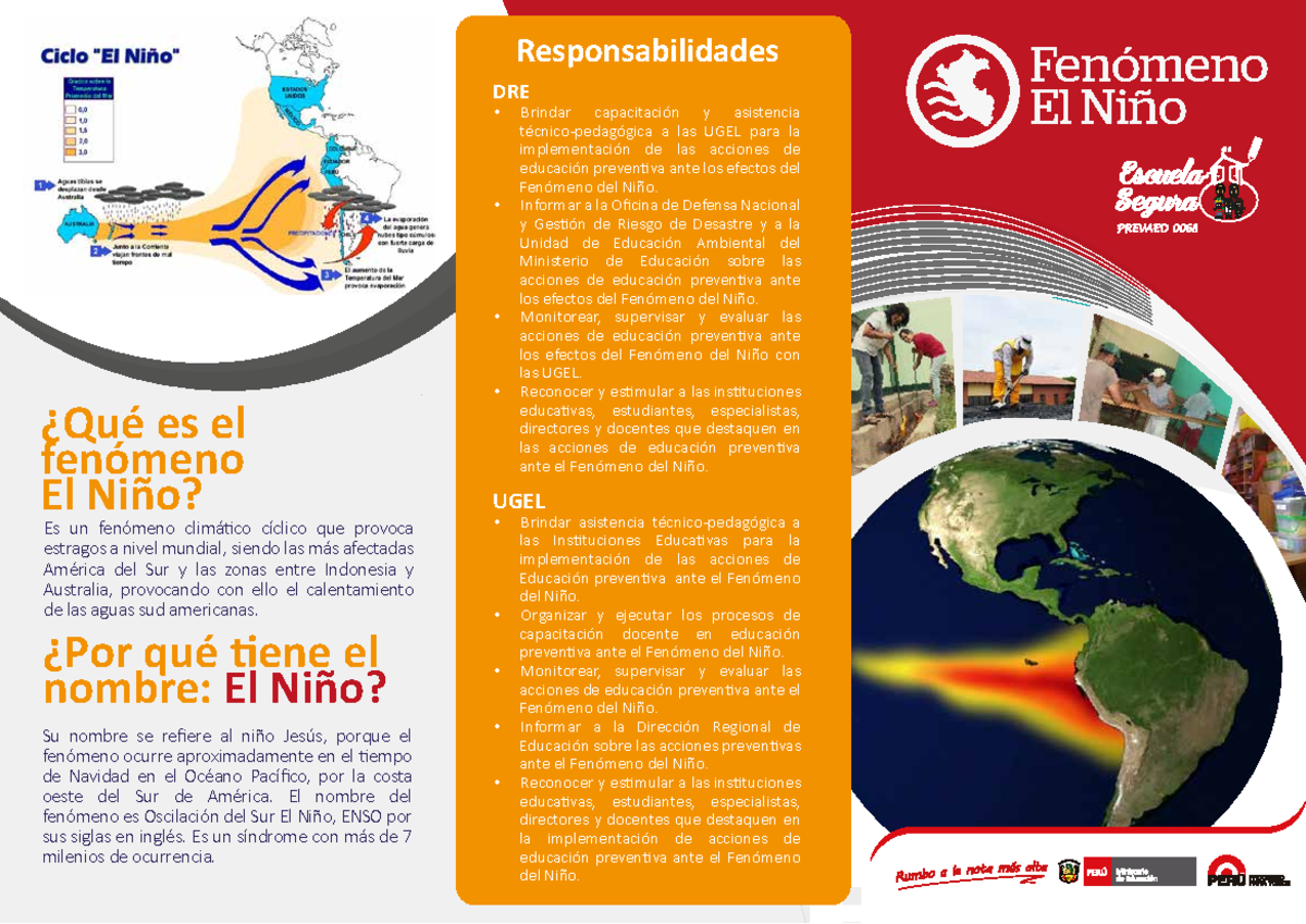 Fenómeno El Niño: Documentación y Prevención Educativa DRE - Document Preview