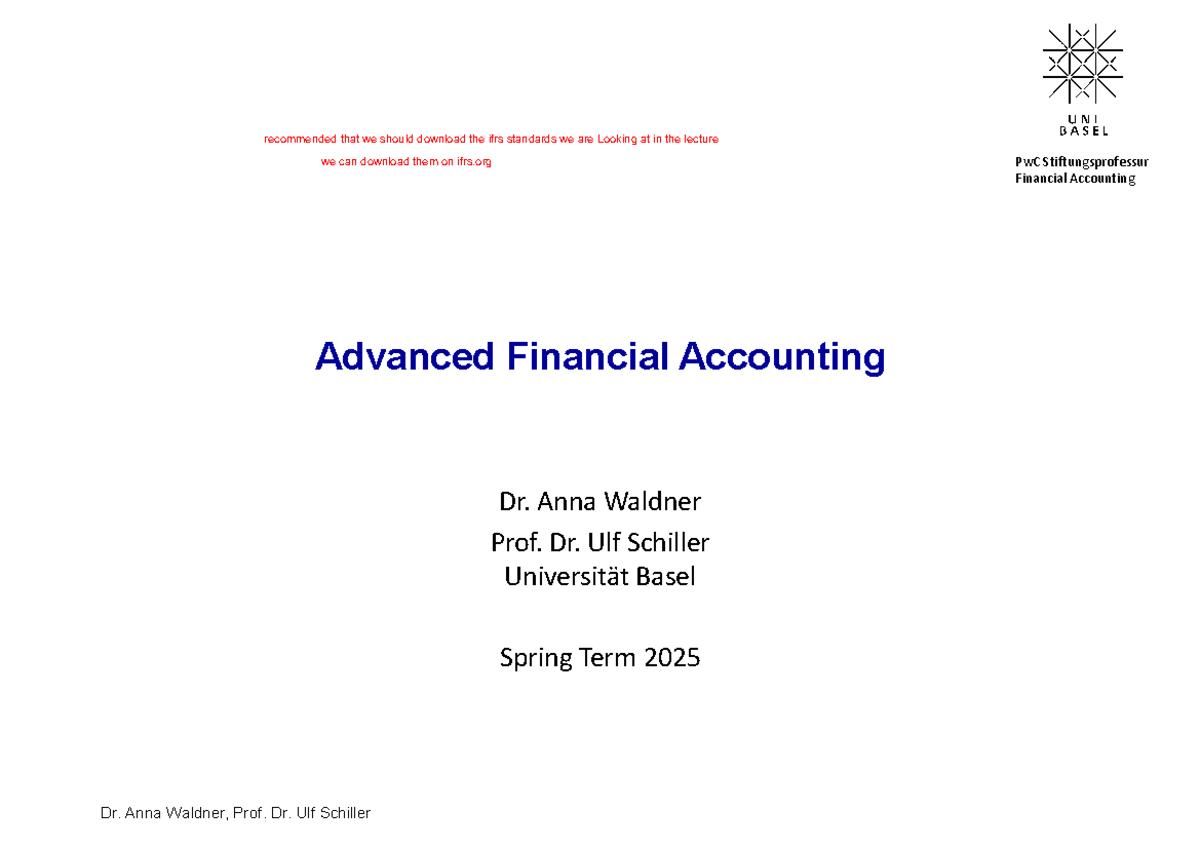 Chapter 1: Introduction to IFRS Standards - FS 25 - Studocu