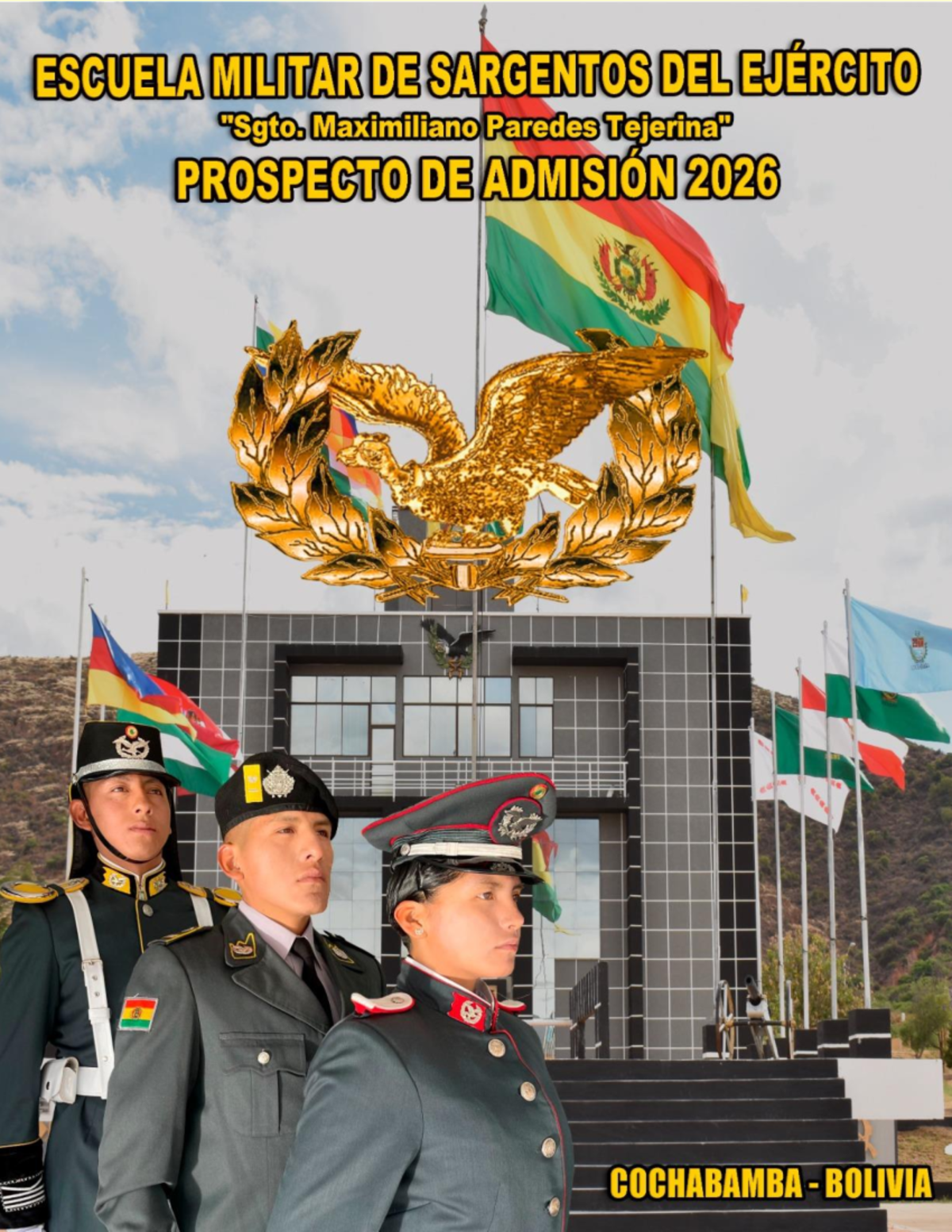 Prospecto de Admisión 2026 - Escuela Militar de Sargentos MAXIMILIANO PAREDES - Document Preview