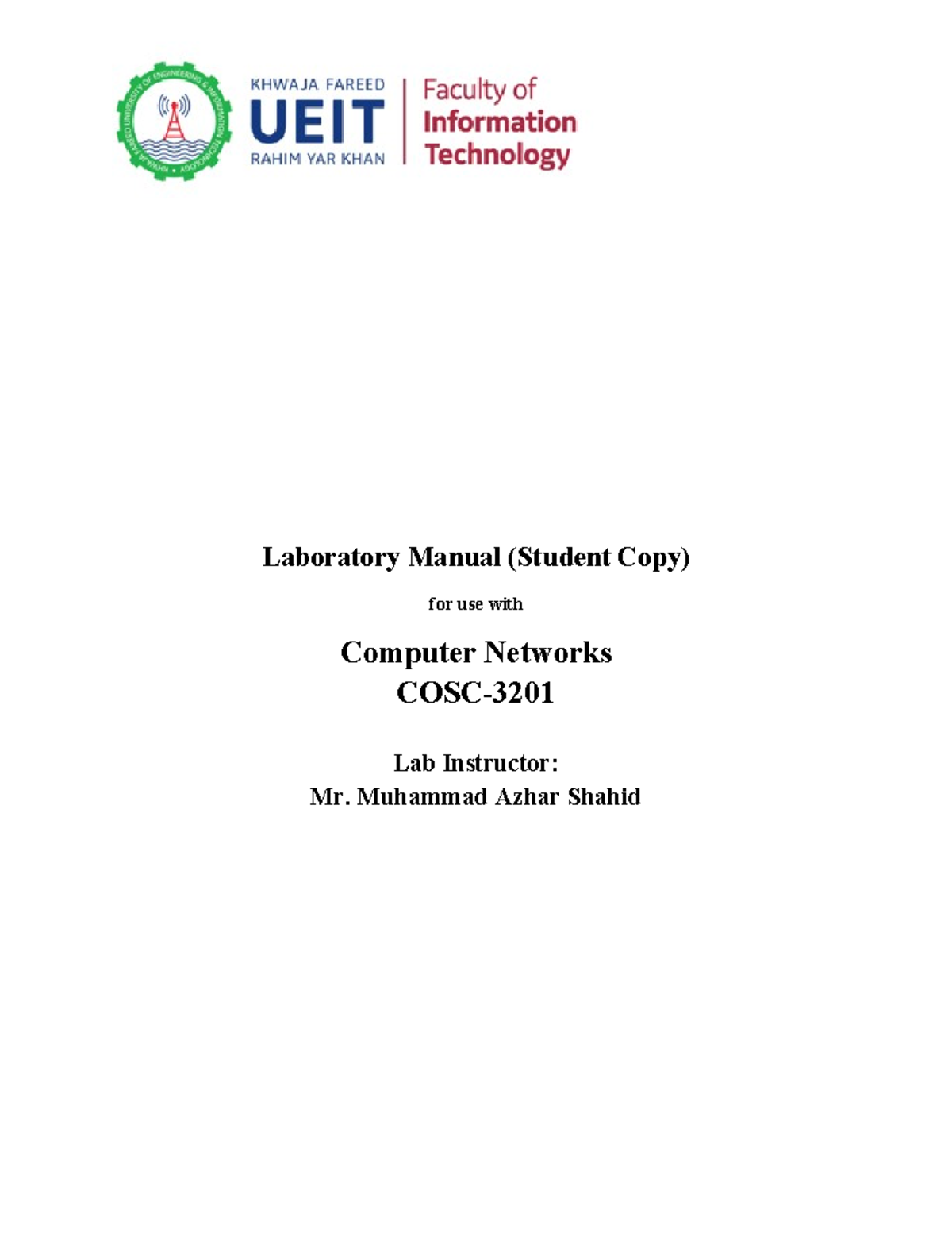 LAB No.6: Static Routing in Computer Networks (Inft 3A) - Studocu