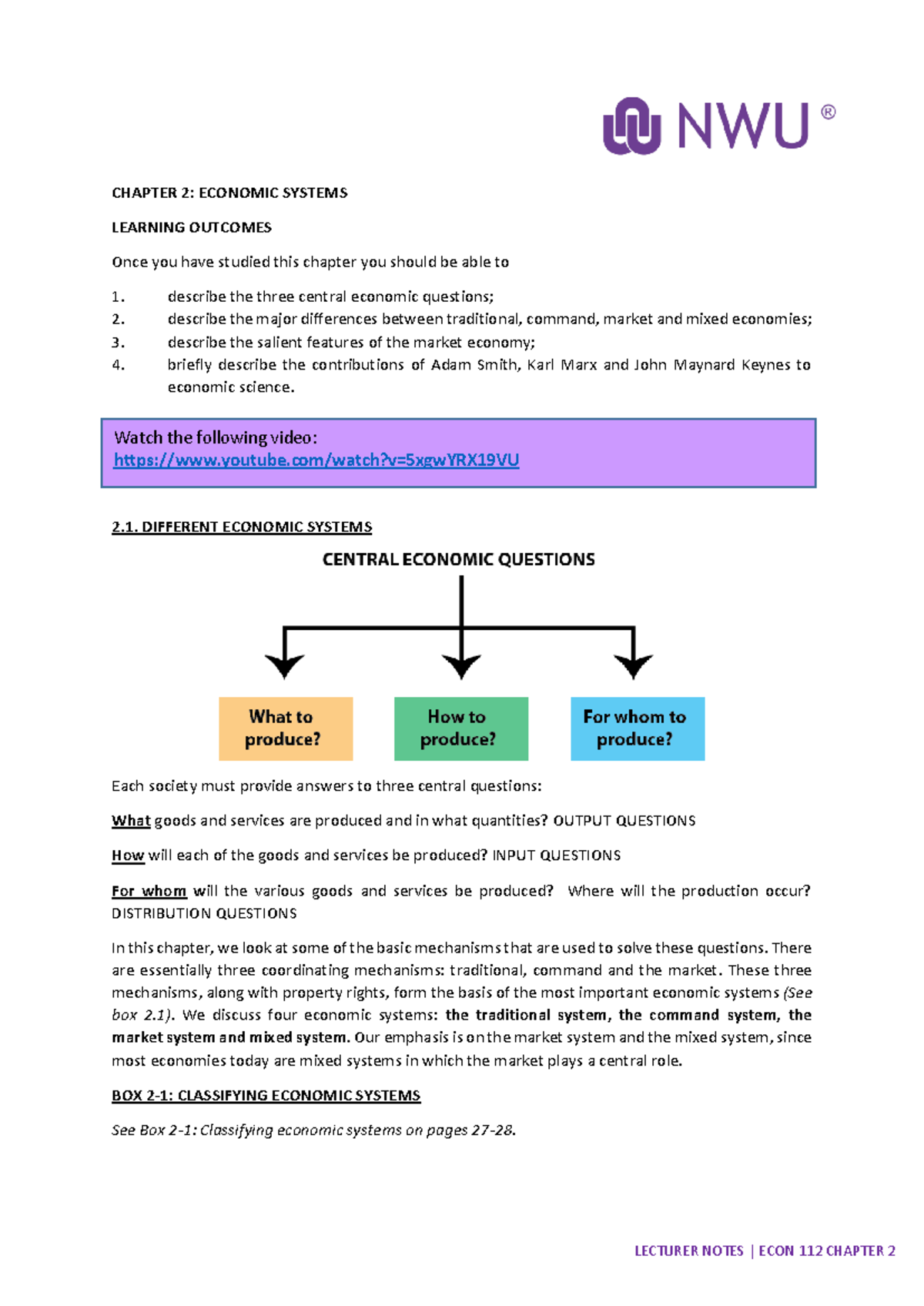 Chapter+2+ENG-1 - Lecture notes, chapter 2 - Watch the following video ...