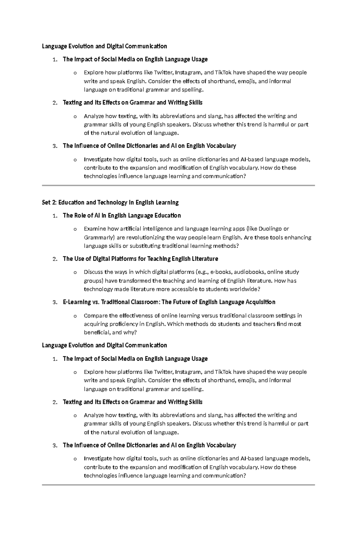 Language Evolution and Digital Communication - The Impact of Social ...