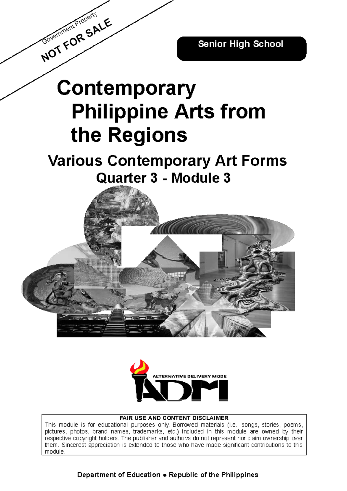 SHS Q3 Mod3 CPAR on Various Philippine Contemporary Art Forms - Studocu