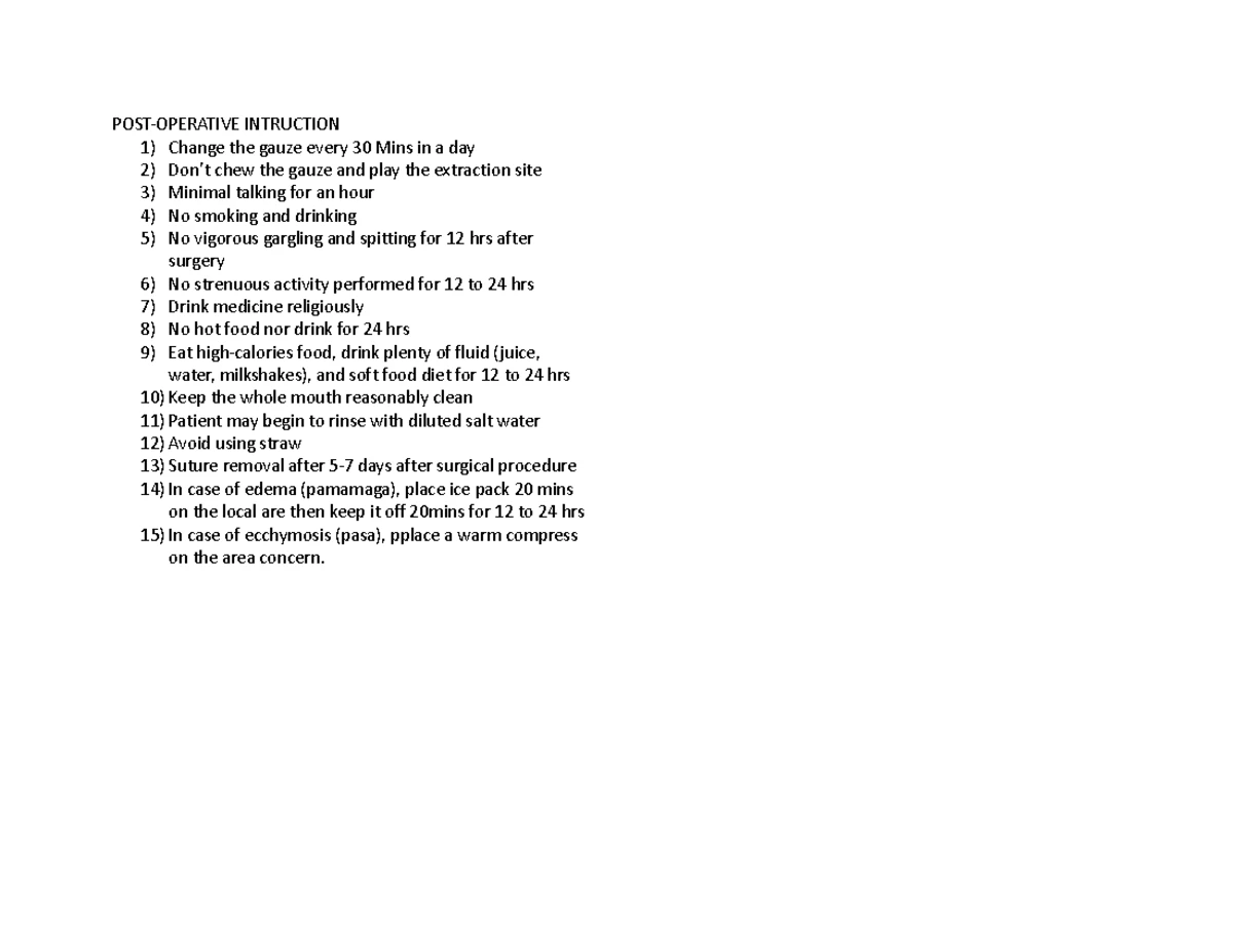 42-OS1 - Comprehensive Oral Surgery Notes and Techniques - Studocu
