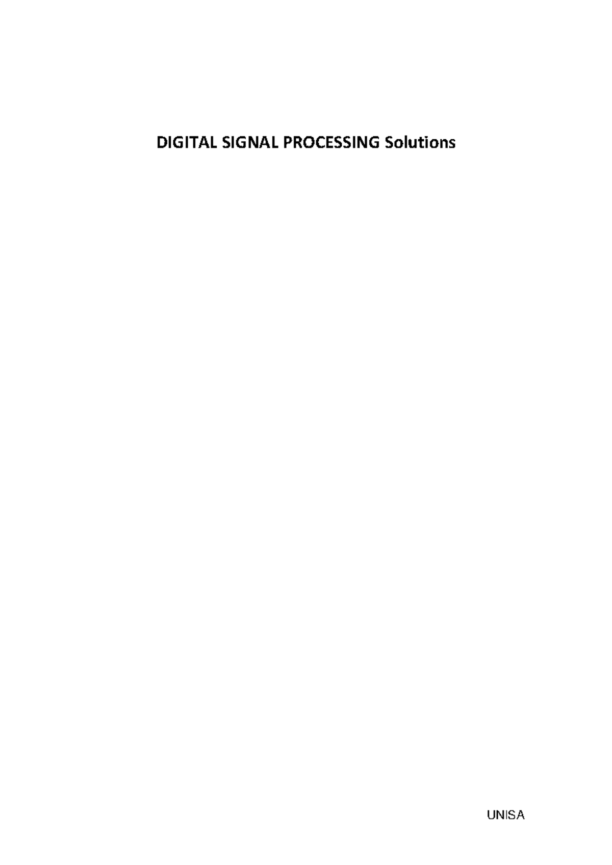 Digital Signal Processing Solutions - Warning: TT: undefined function ...