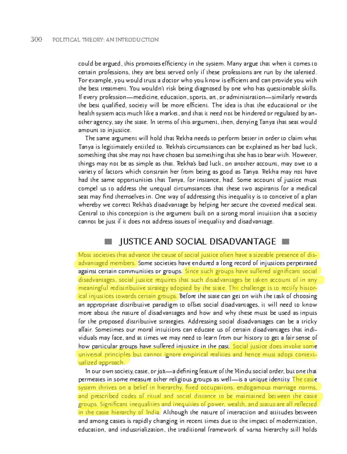 300 POLITICAL THEORY: INTRO TO JUSTICE & AFFIRMATIVE ACTION - Studocu