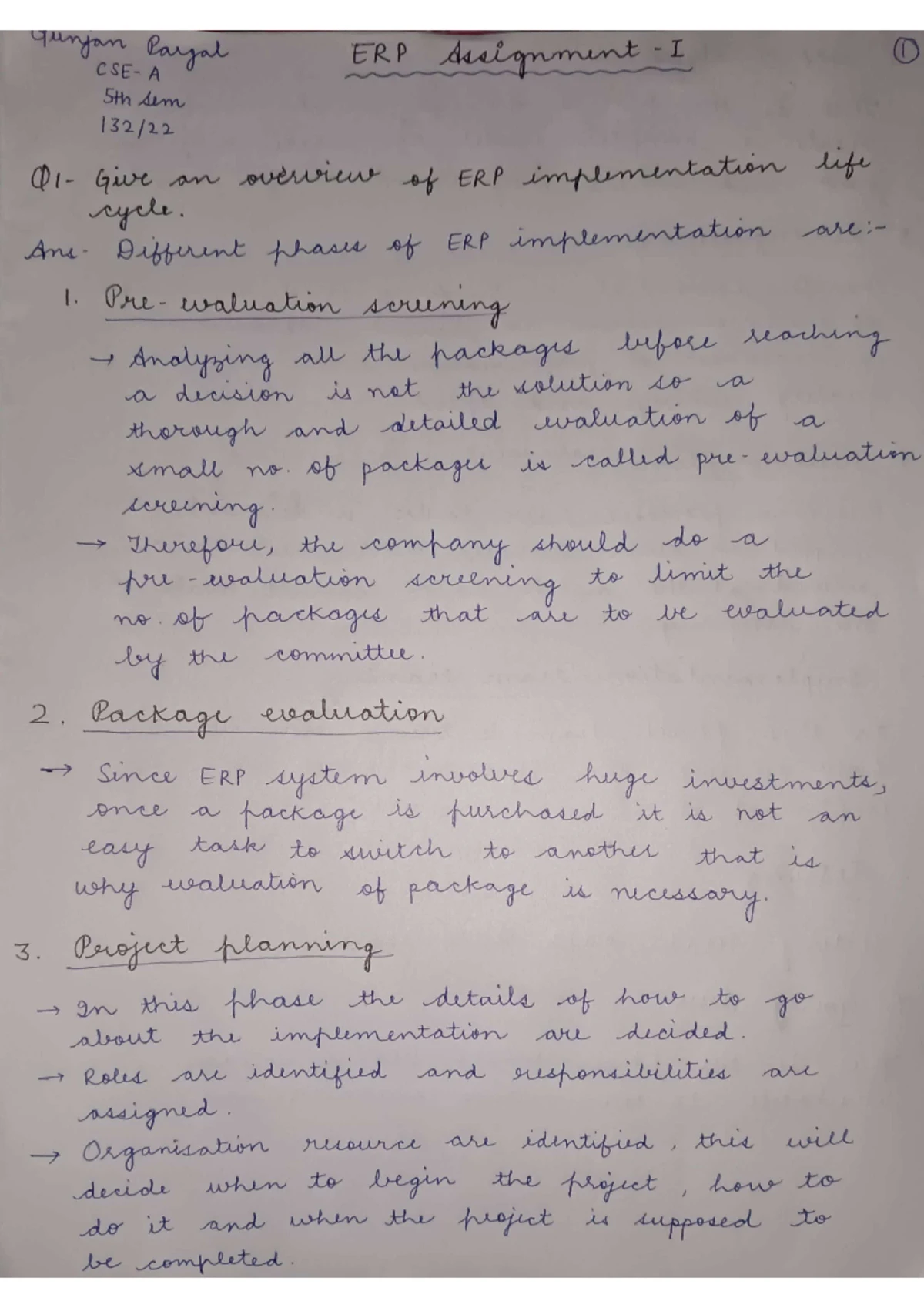 Erp -1 - Notes - Business Enterprise large scale organization ...