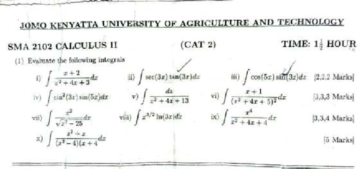 Calculus integration cat - Bsc. mathematics and computer science - JOMO ...